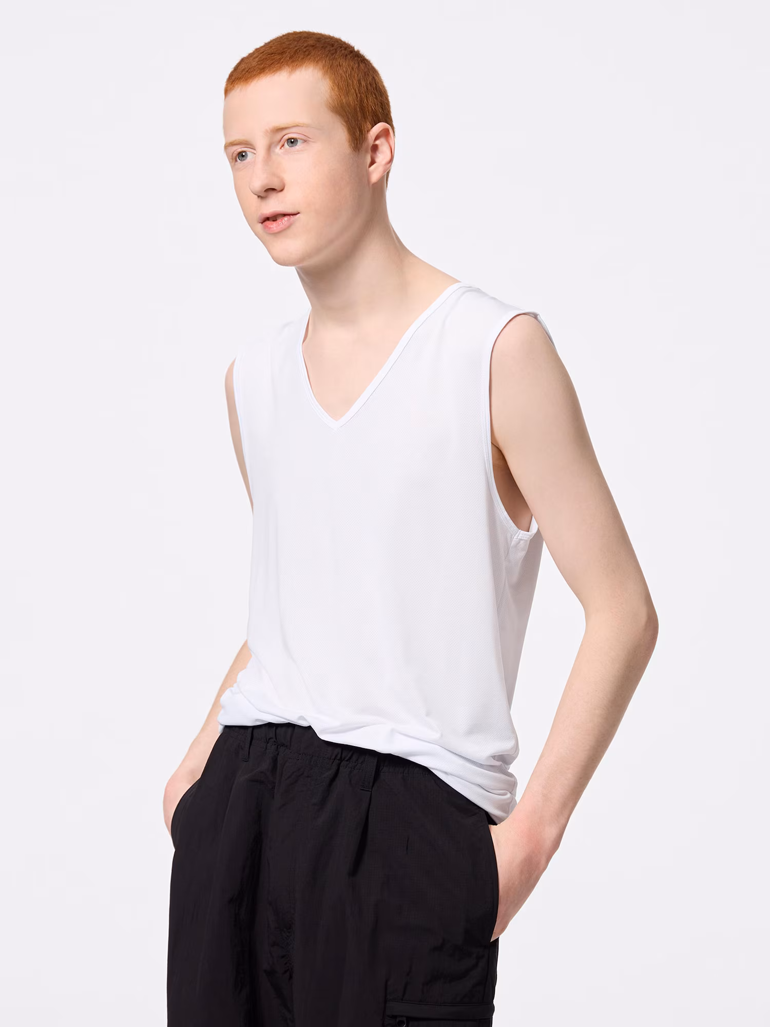 StyleDry сетчатая майка V-вырез без рукавов — GU