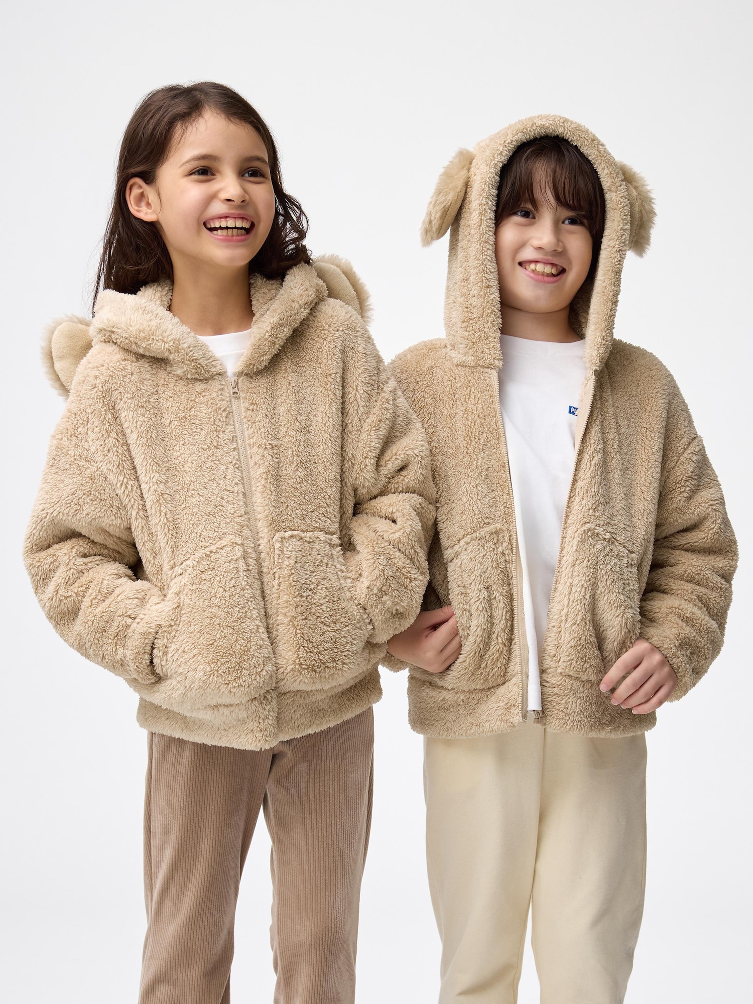 KIDS мягкий флис полный капюшон (собака) — GU