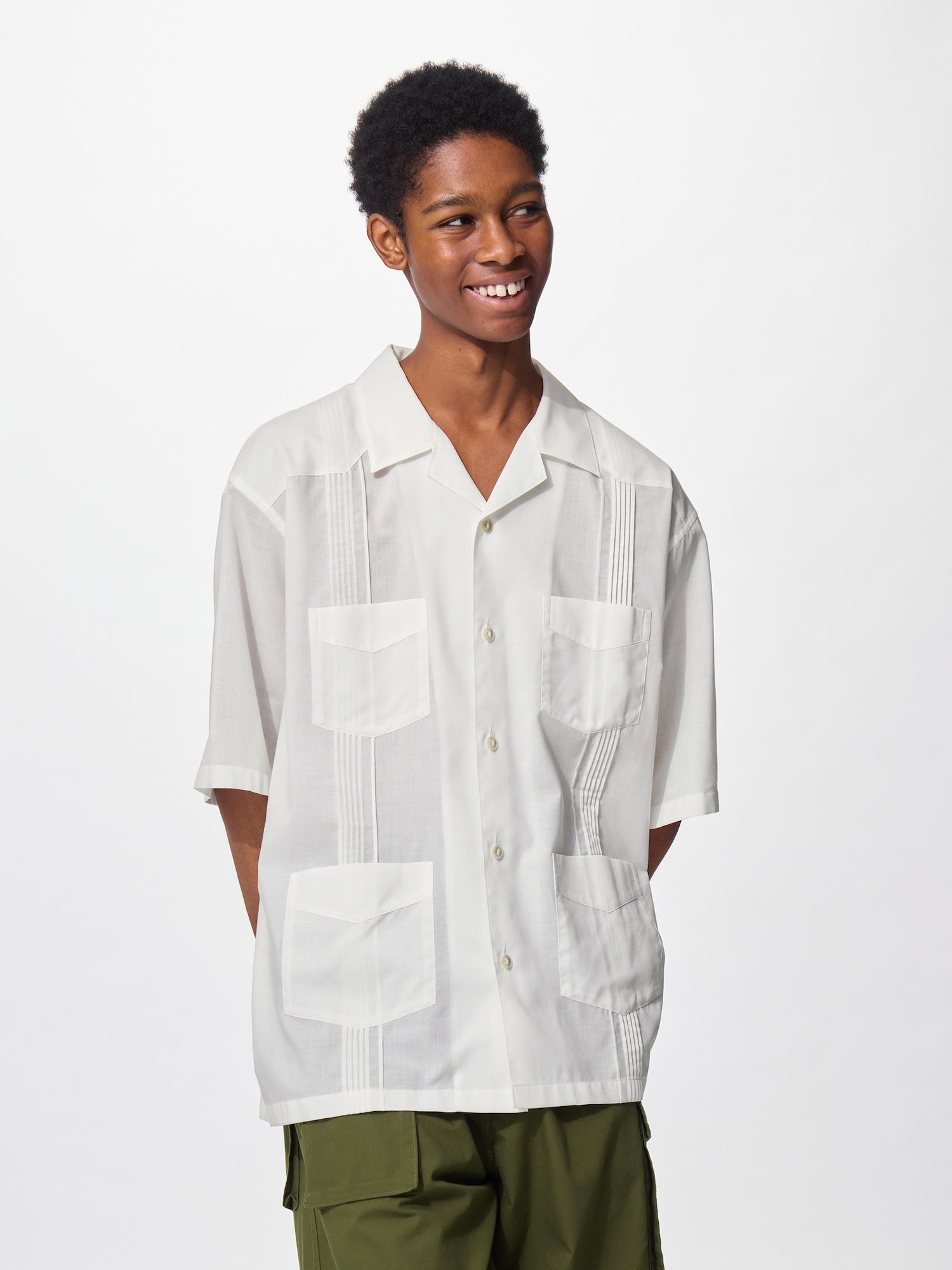 Кубинская рубашка со средним рукавом ENGINEERED GARMENTS — GU