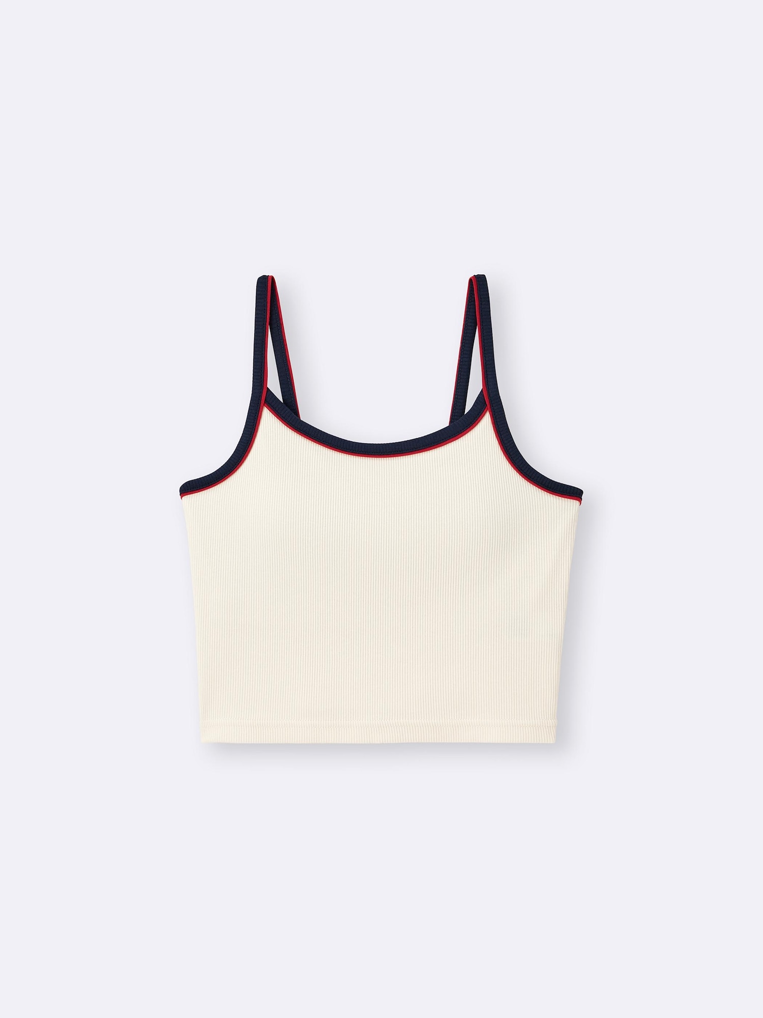 Укороченный двухцветный топ на бретелях Bra Feel Petit GIRLS — GU