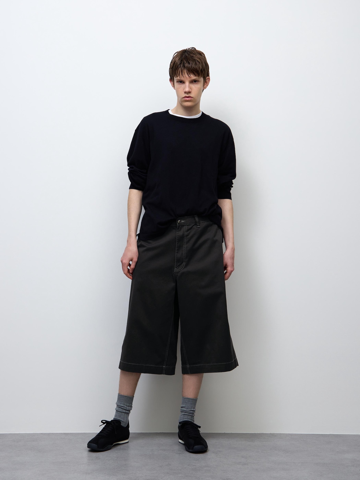 Твиловые укороченные брюки-baggy ST — GU