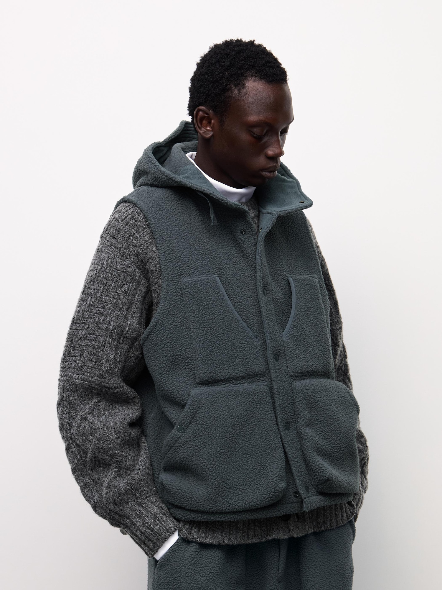Флисовый худи большого размера ENGINEERED GARMENTS (большой размер) — GU