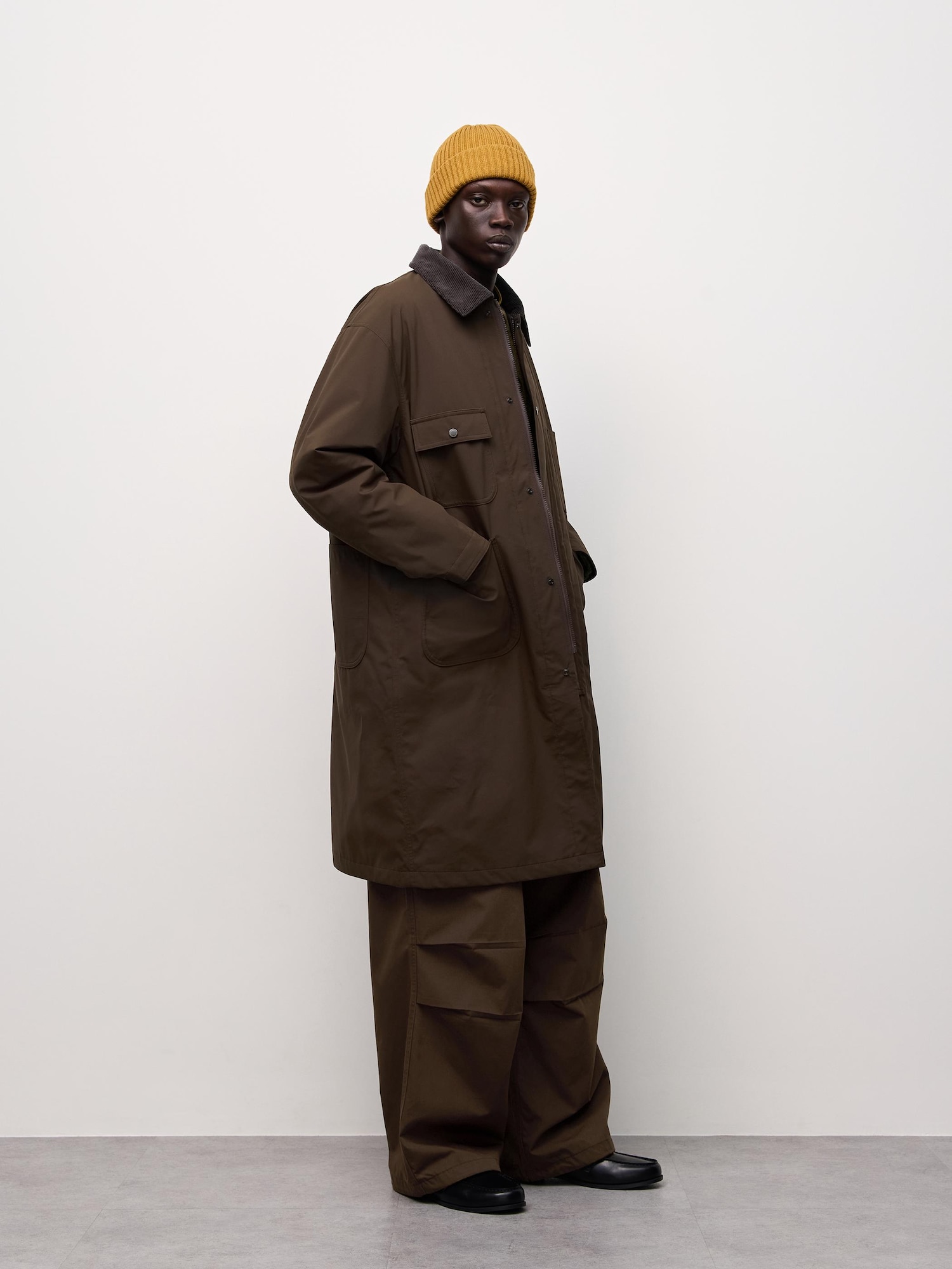 Утеплённое рабочее пальто оверсайз ENGINEERED GARMENTS — GU