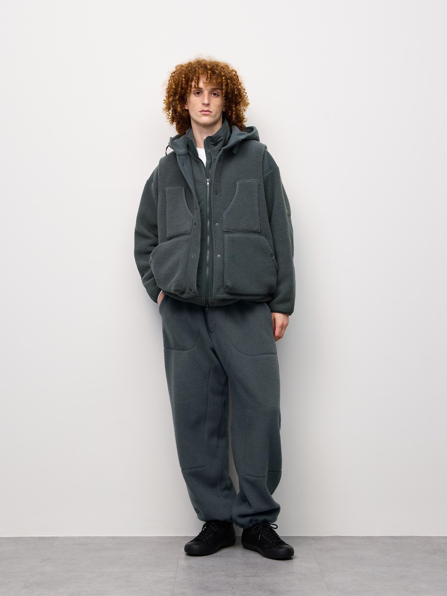 Теплые флисовые широкие брюки ENGINEERED GARMENTS — GU