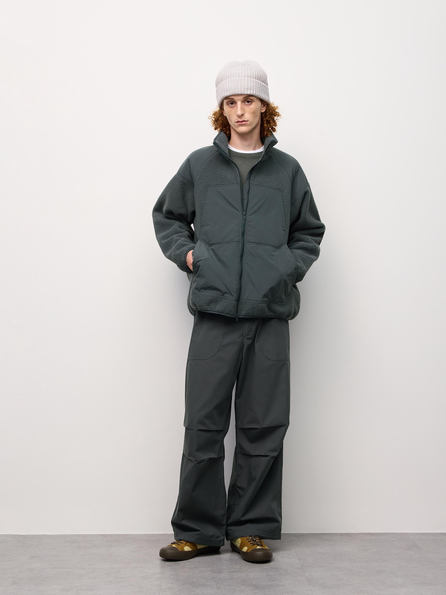 Теплые суперширокие утилитарные брюки ENGINEERED GARMENTS — GU