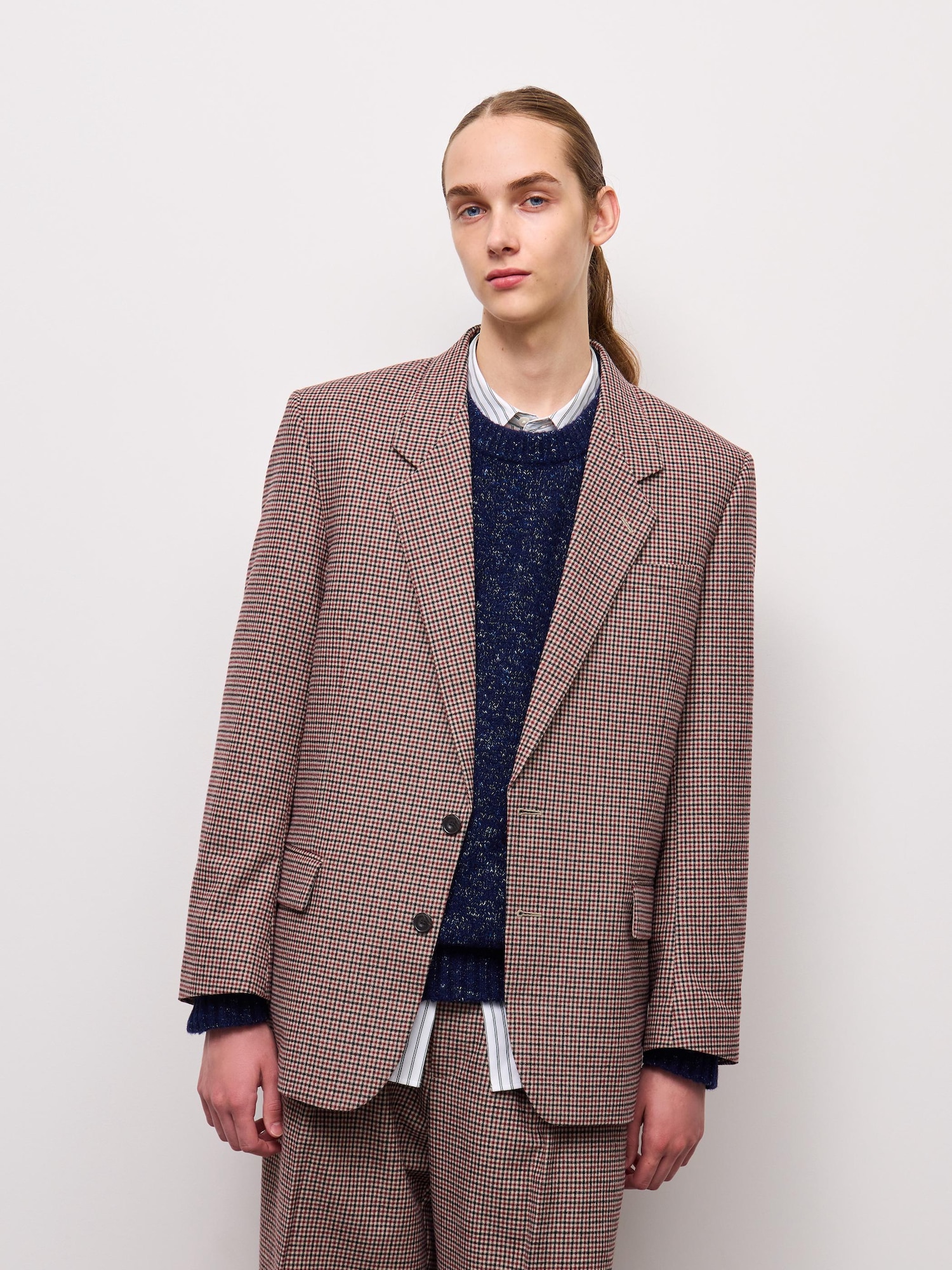 Пиджак check tailored оверсайз CL — GU