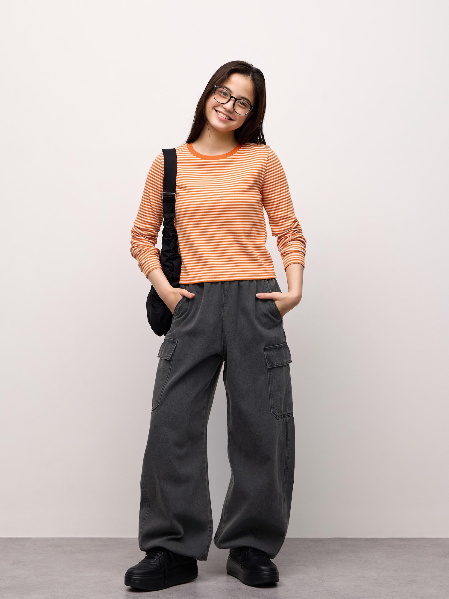 Джинсы TEEN cargo barrel JR UL — GU