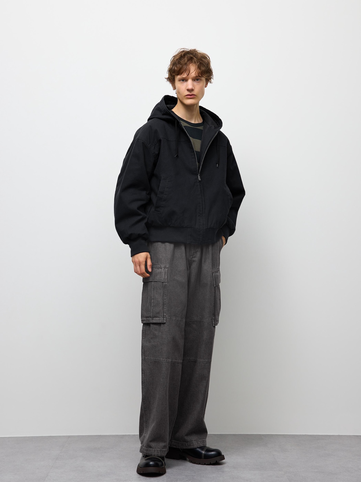 Джинсы wide cargo UL длинные — GU