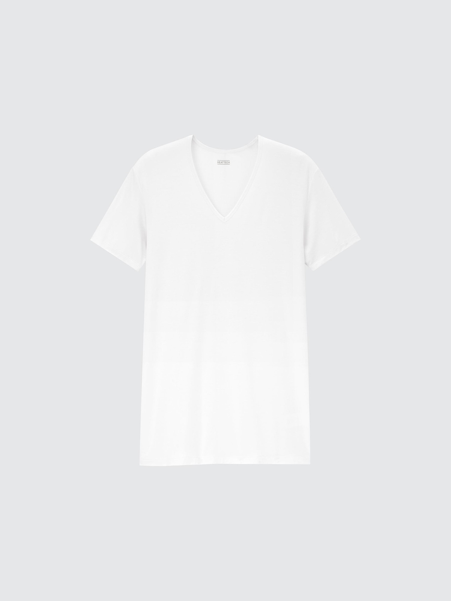 HEATTECH футболка с V-вырезом — UNIQLO
