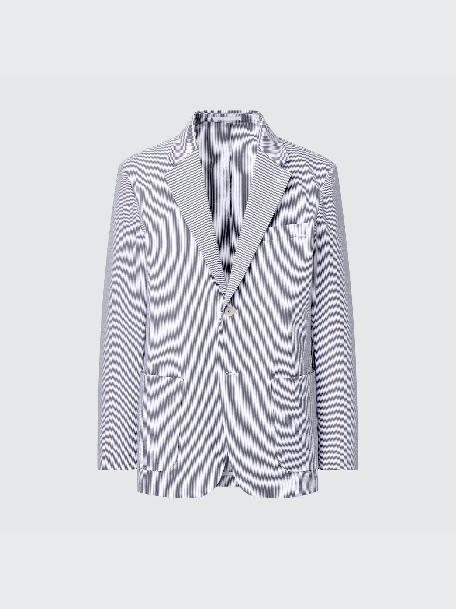 Жакет Kando сирсакер укороченный (костюмом) — UNIQLO