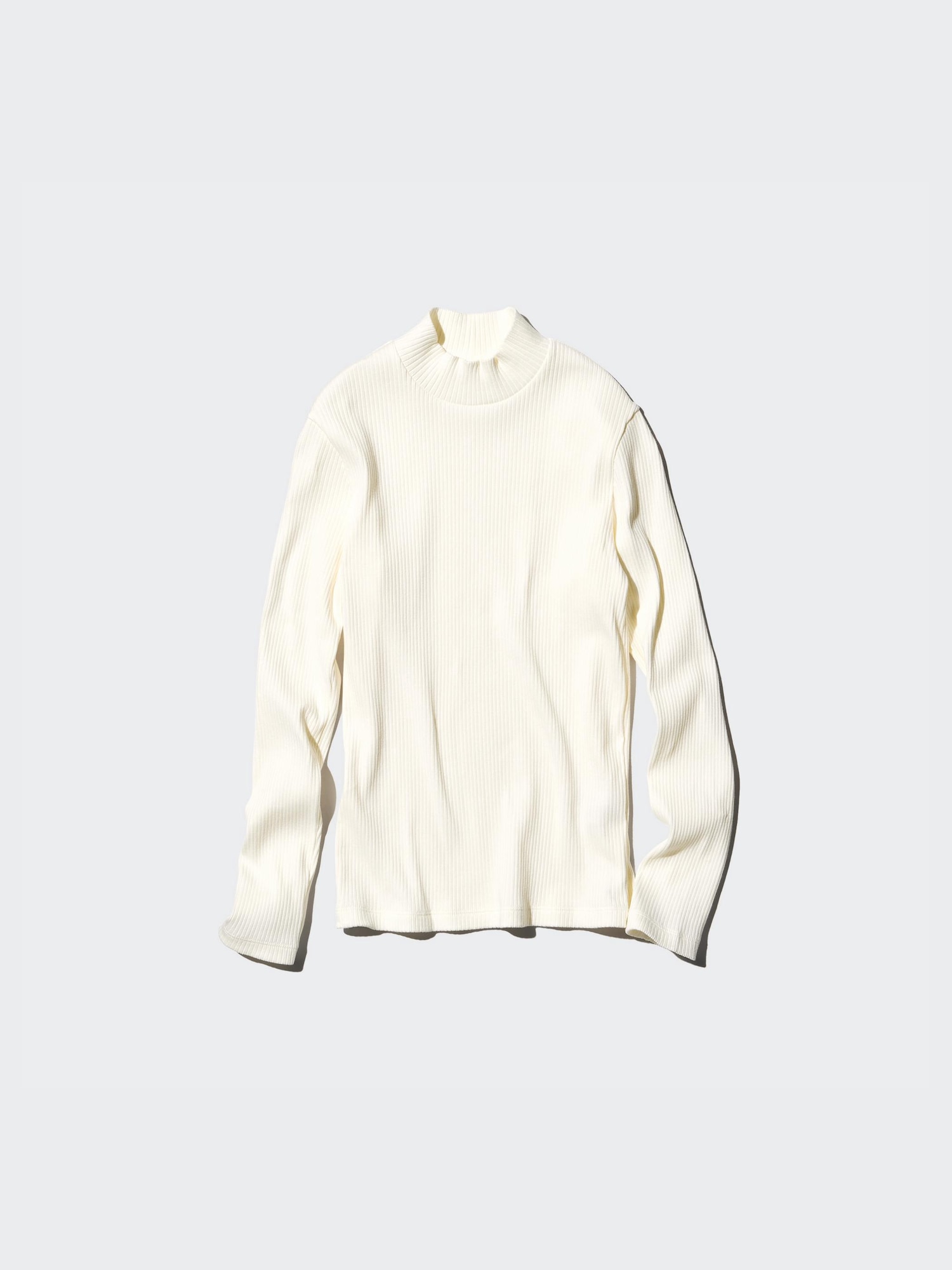 Футболка-водолазка из рубчатого трикотажа — UNIQLO
