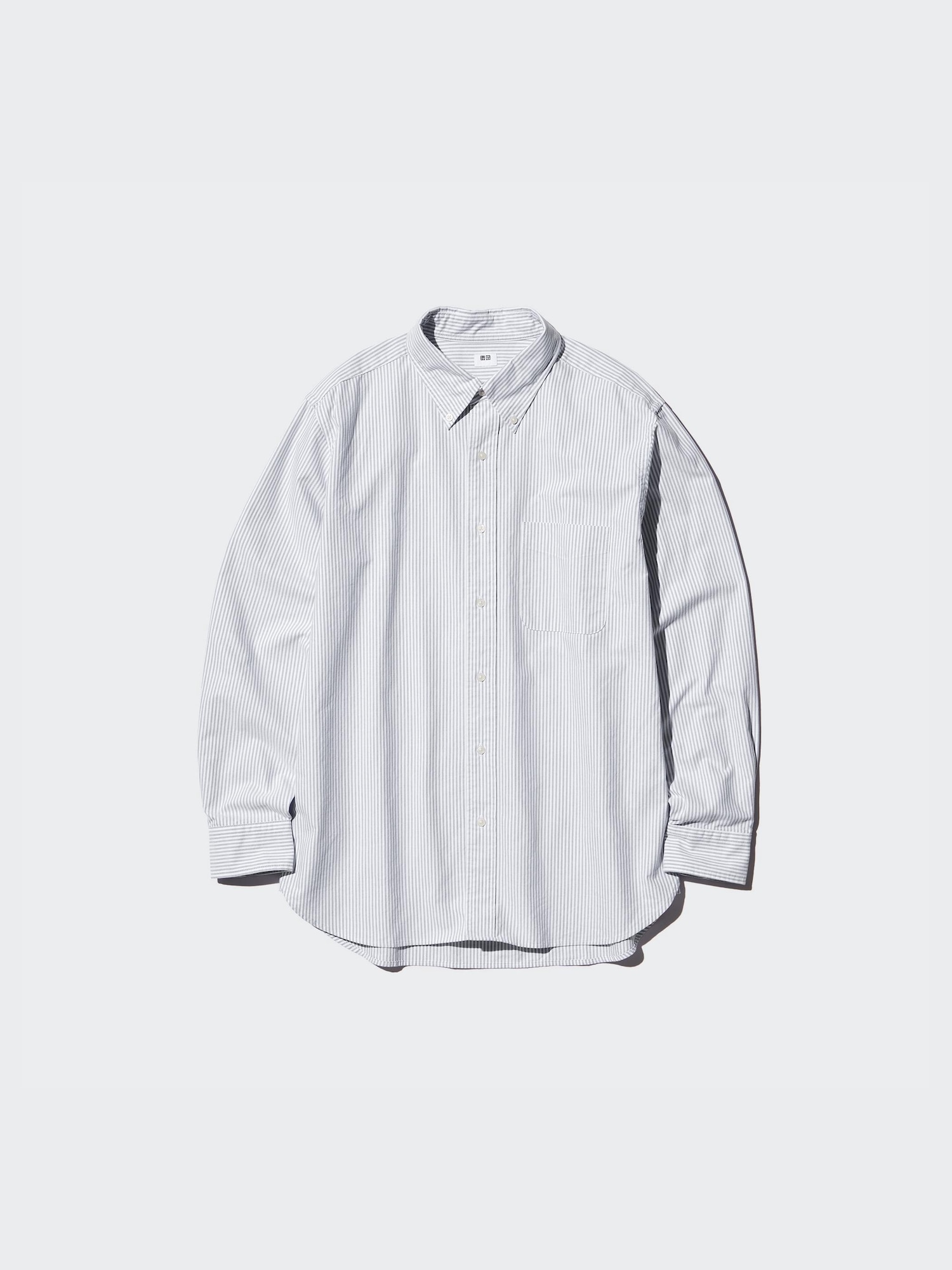 Рубашка оксфорд в полоску — UNIQLO