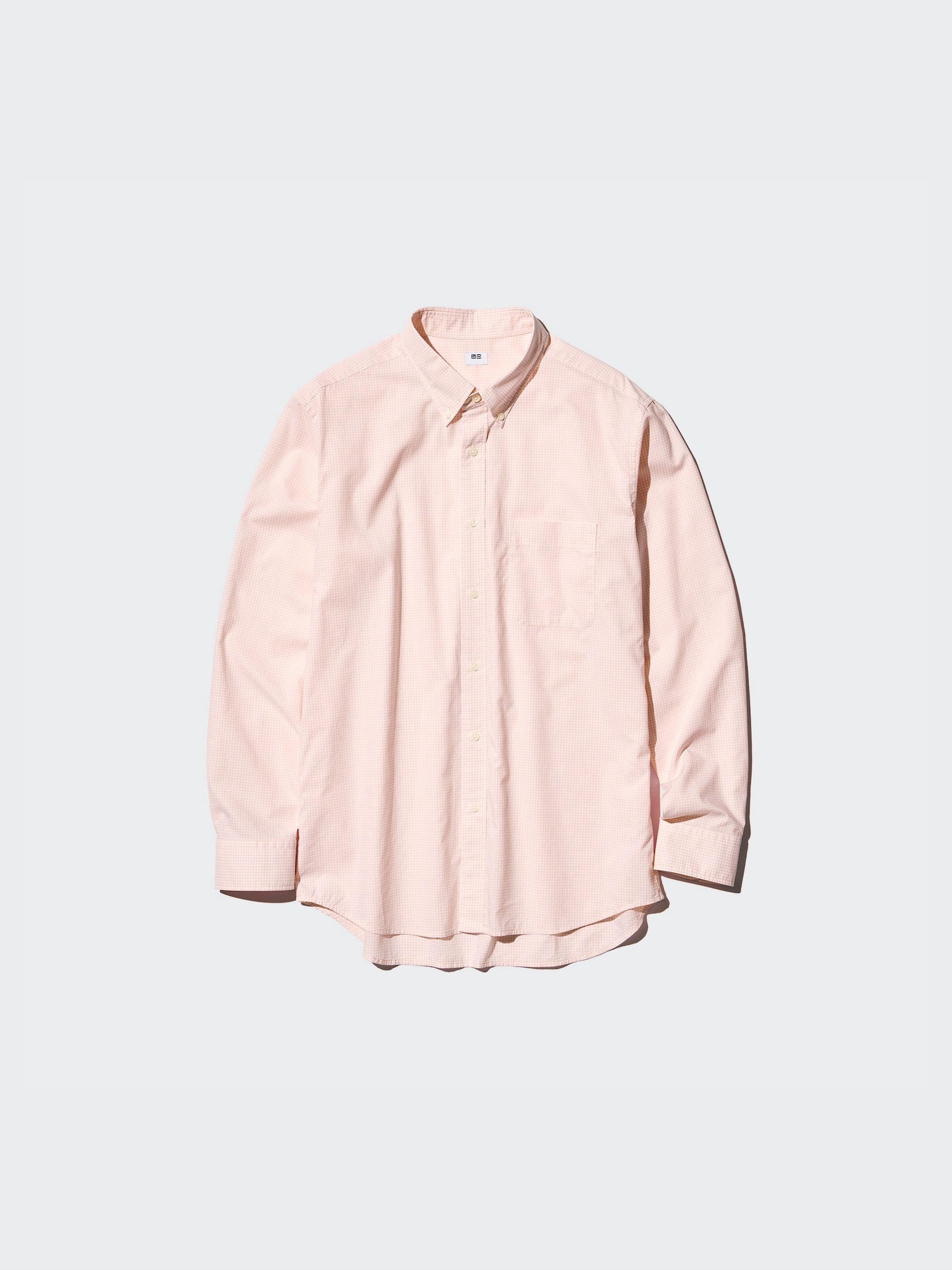 Рубашка из поплина/клетка/button-down — UNIQLO