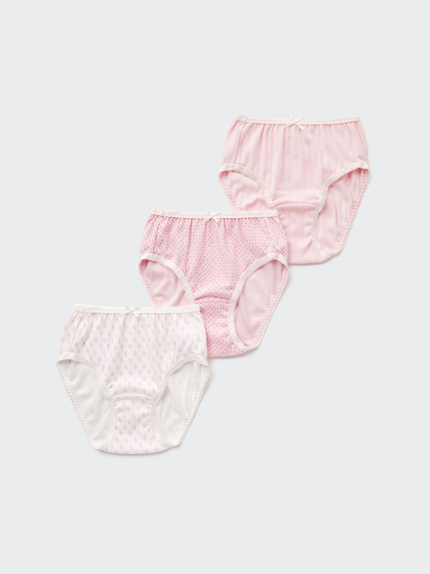 Girls хлопковые трусы (3 пары) — UNIQLO