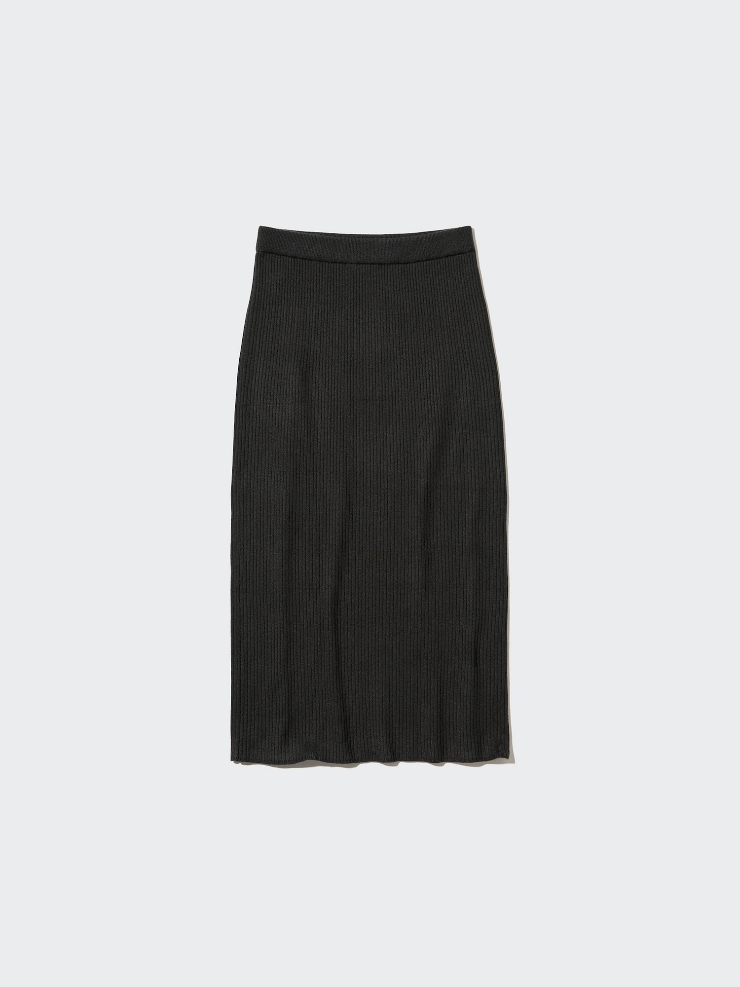 Длинная юбка в рубчик из пряжи суфле — UNIQLO