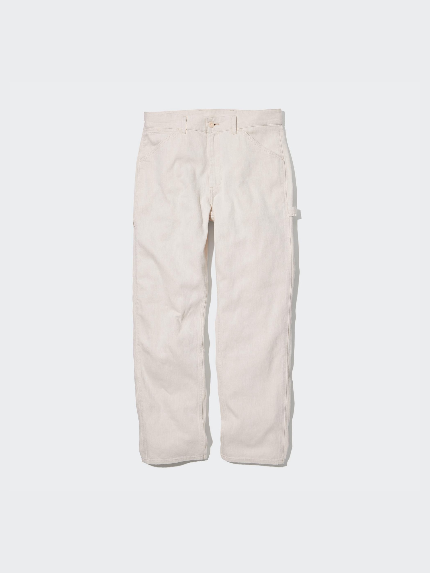 Брюки джинсовые хлопок-лён рабочие (костюмом) — UNIQLO