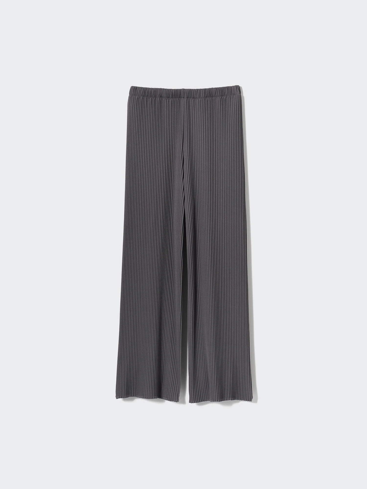 Прямые брюки со складками (стандартная длина 62,5–64,5 см) — UNIQLO