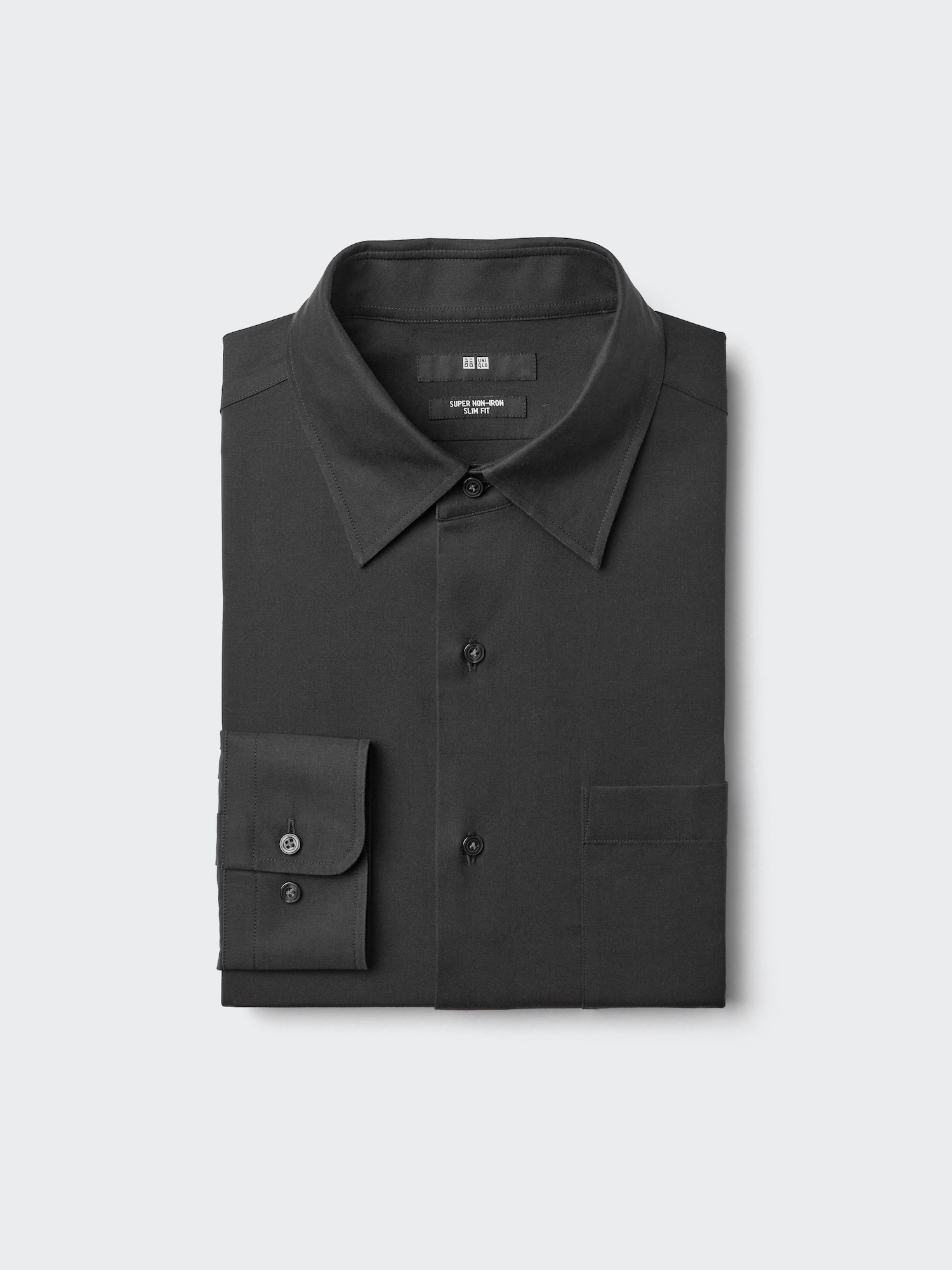 Рубашка Super Non-Iron зауженная с классическим воротником