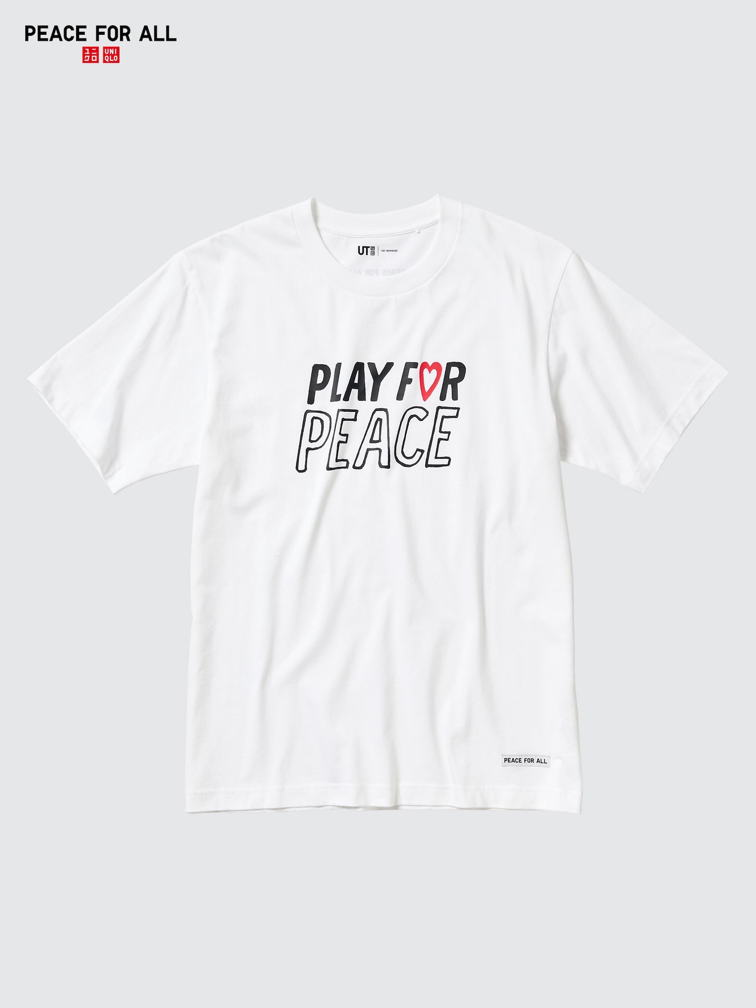 PEACE FOR ALL футболка/Нисикори Кэй — UNIQLO