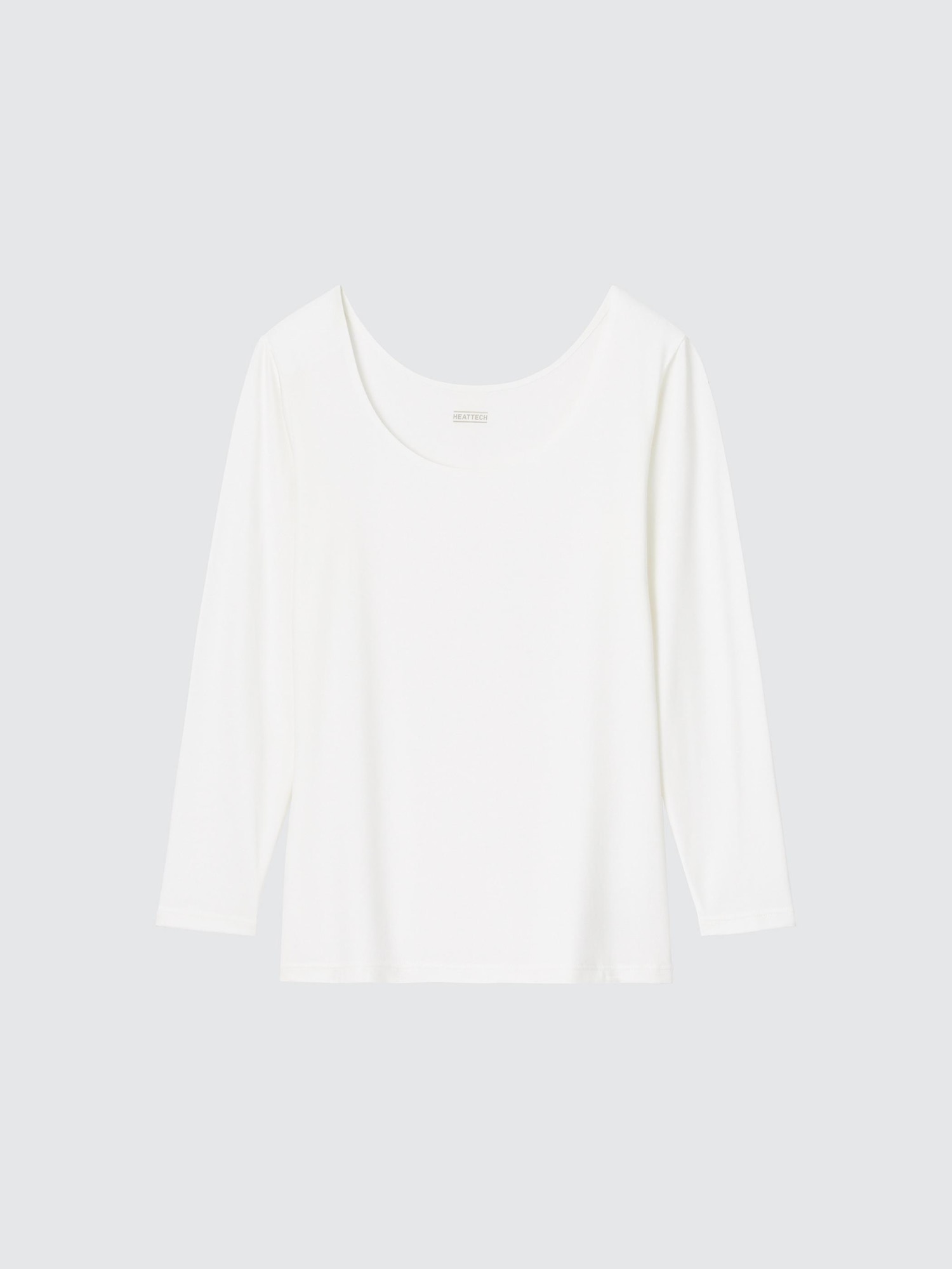 HEATTECH футболка с U-вырезом, рукав 8/10 длины — UNIQLO