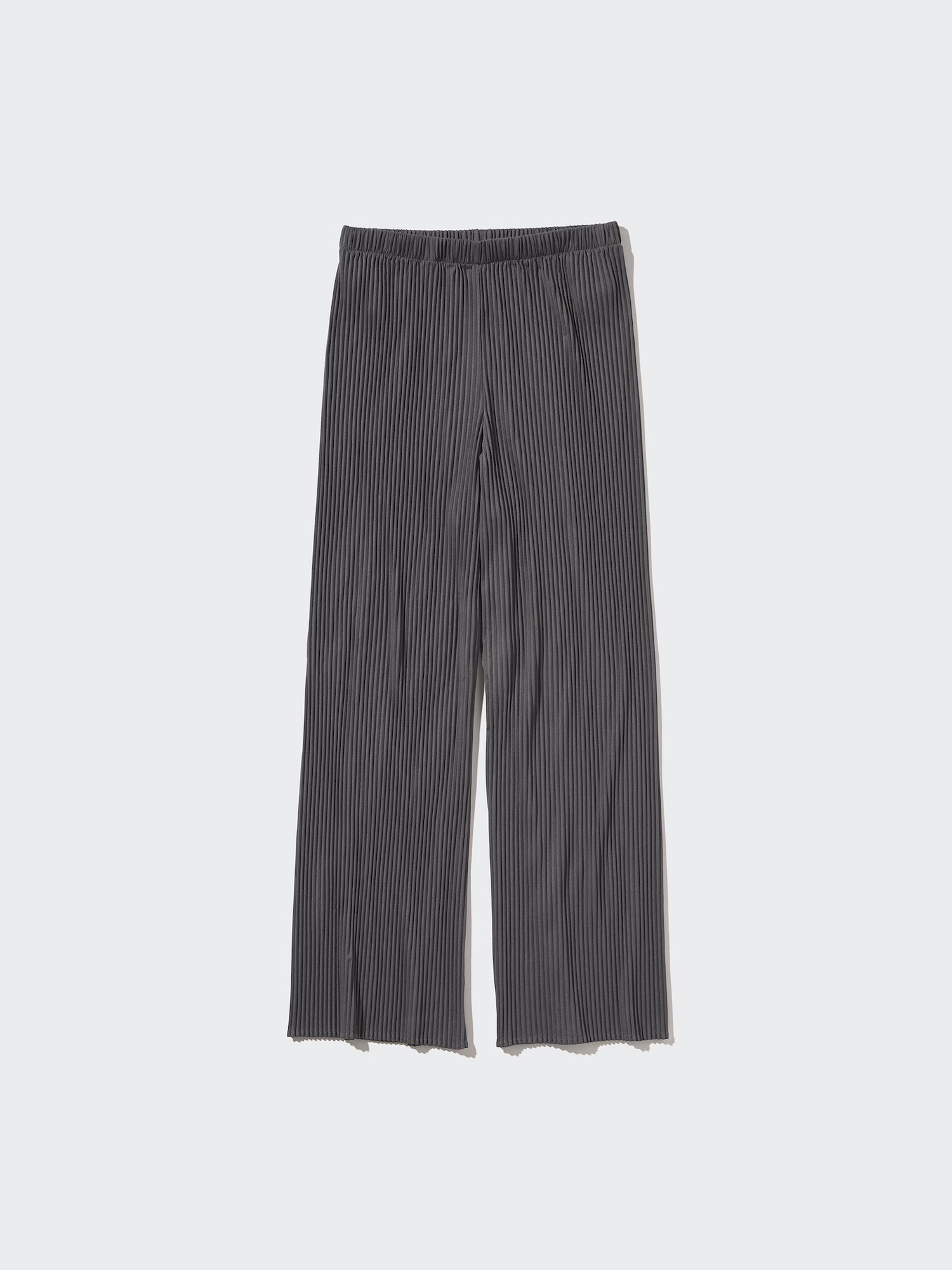 Прямые брюки со складками (удлинённые 69,5 см) — UNIQLO