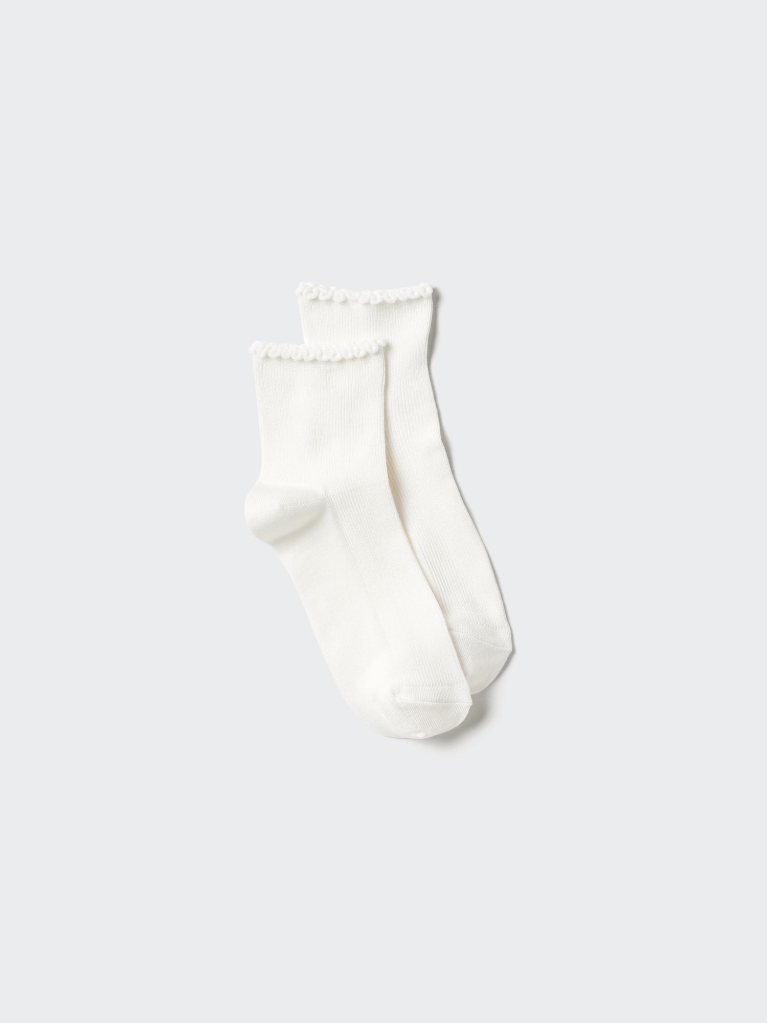 HEATTECH носки средней длины с оборкой — UNIQLO