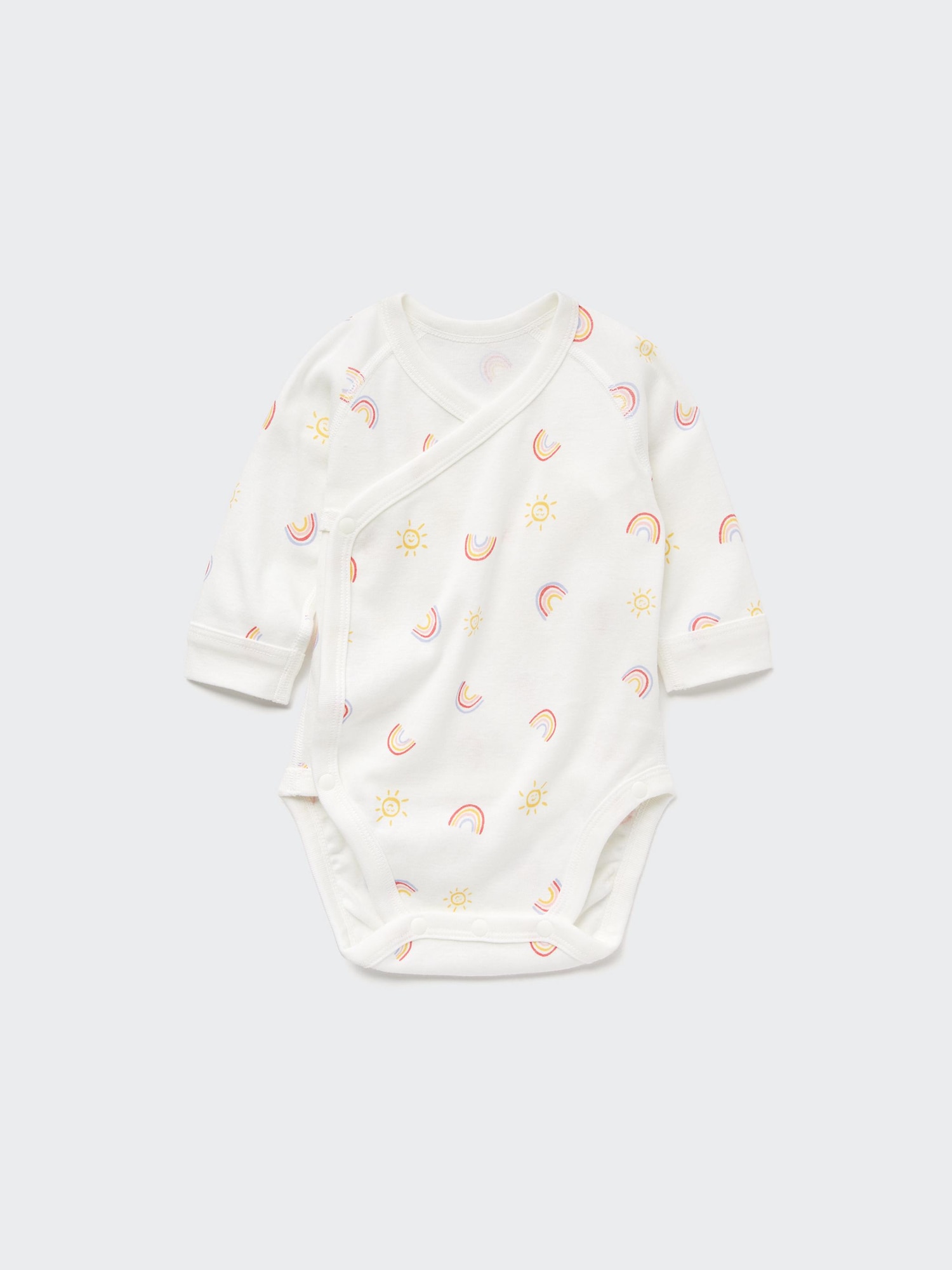 Joy of Print — боди с длинным рукавом, на кнопках спереди — UNIQLO