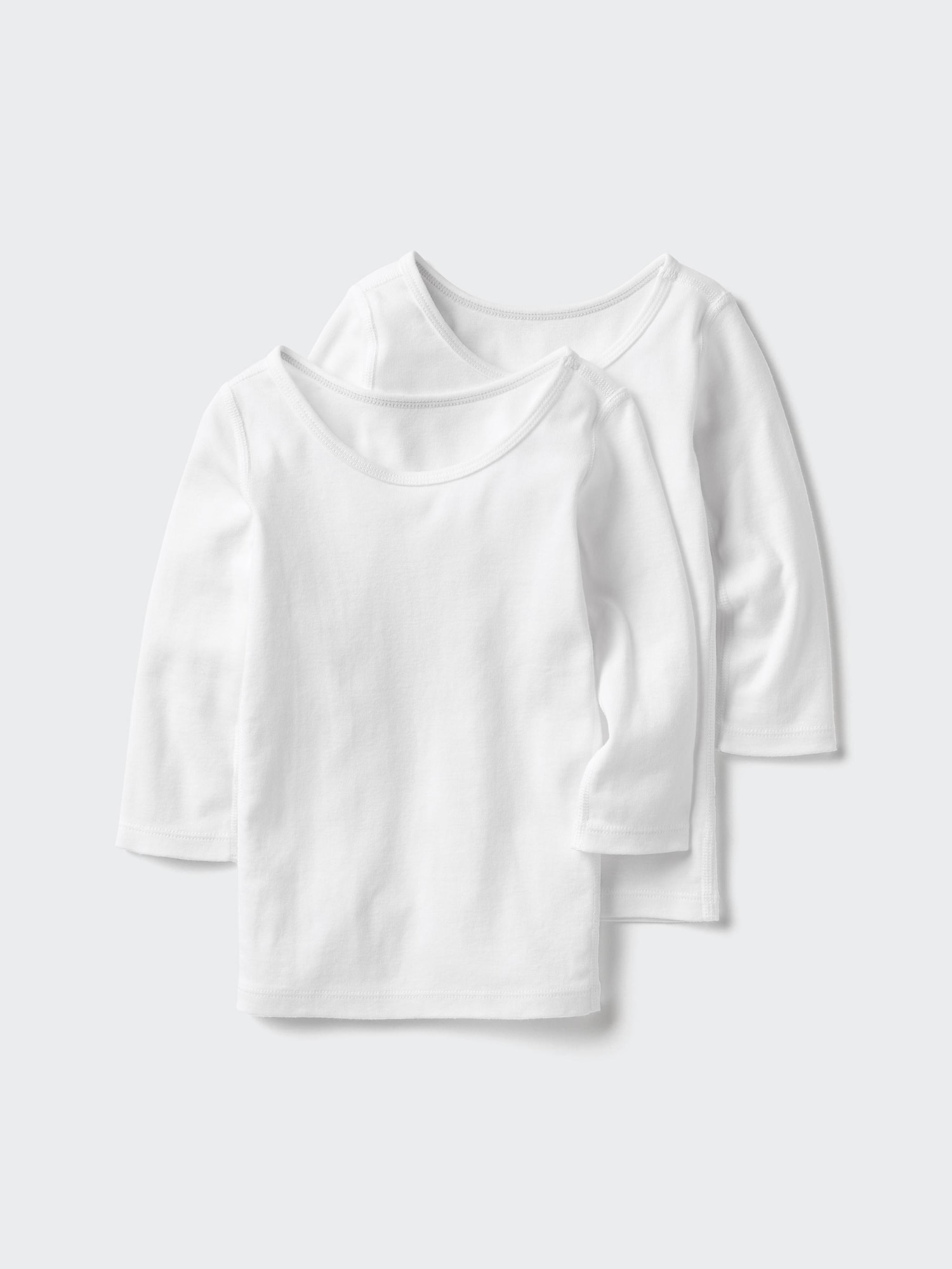 Хлопковая трикотажная футболка-бельё, 2 шт. — UNIQLO