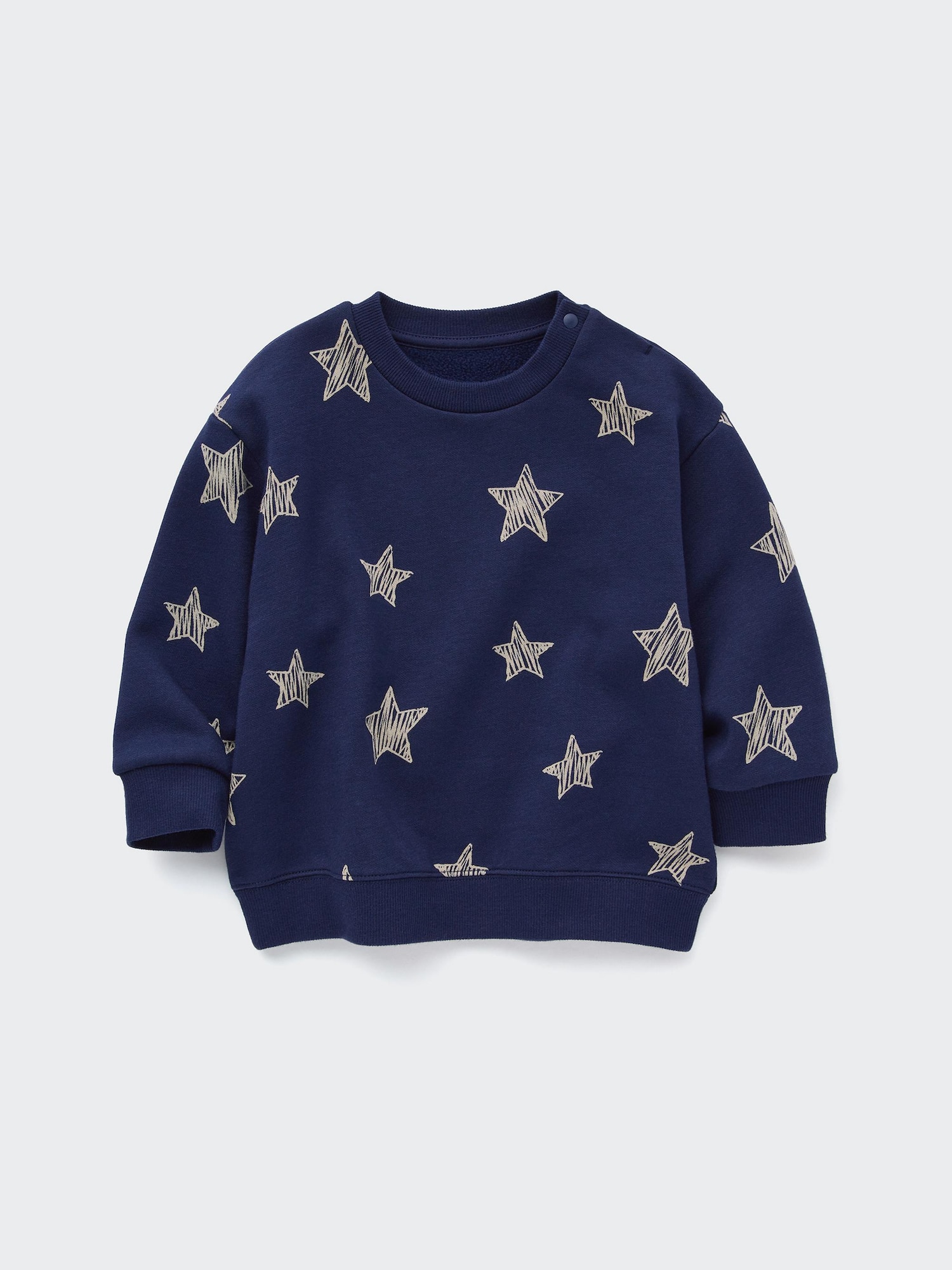Флисовый пуловер, звёзды, длинный рукав — UNIQLO