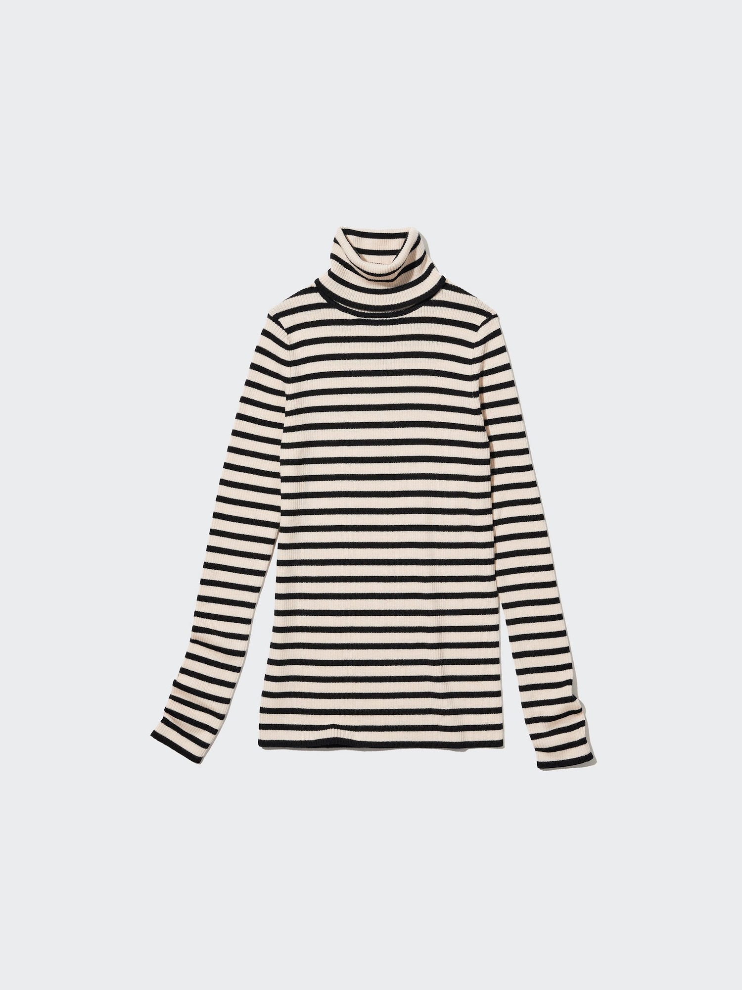 Водолазка из мериноса в рубчик — UNIQLO