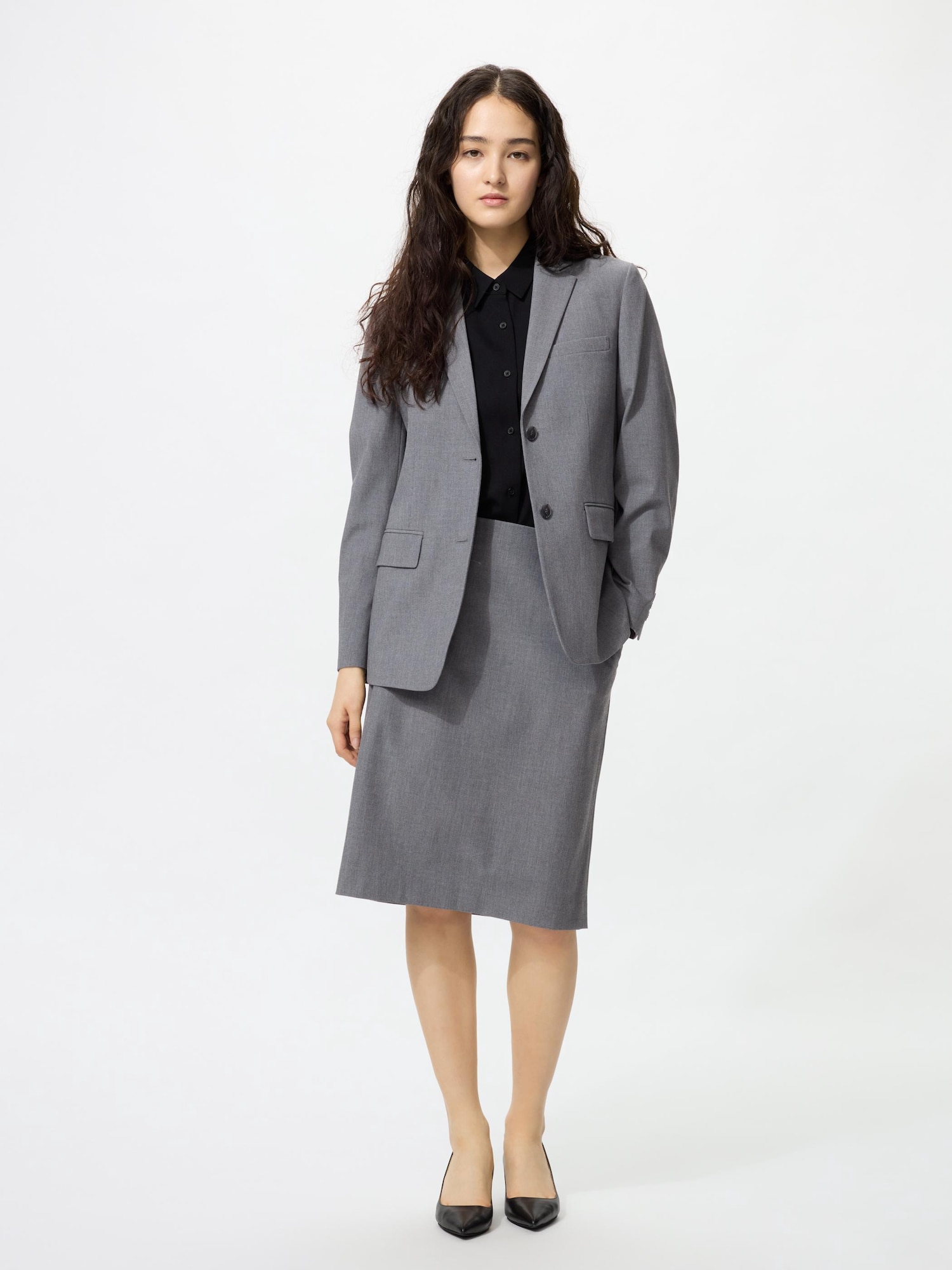 Эластичная юбка миди — UNIQLO