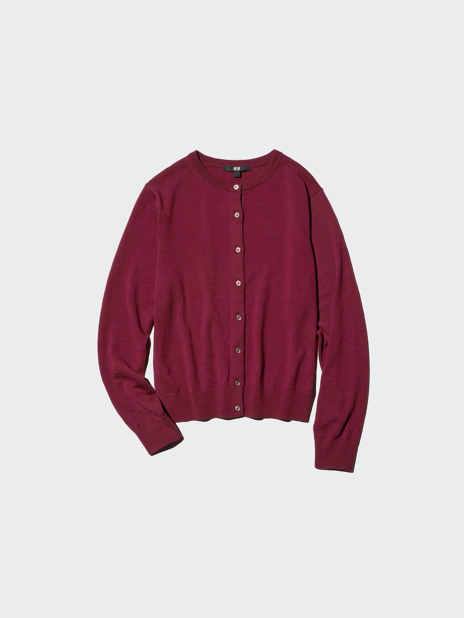 Кардиган из мериноса с круглым вырезом — UNIQLO