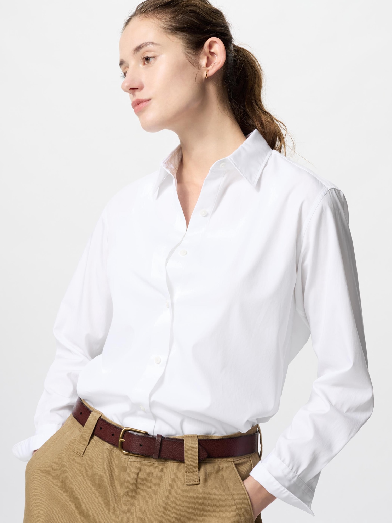 Хлопковая рубашка — UNIQLO