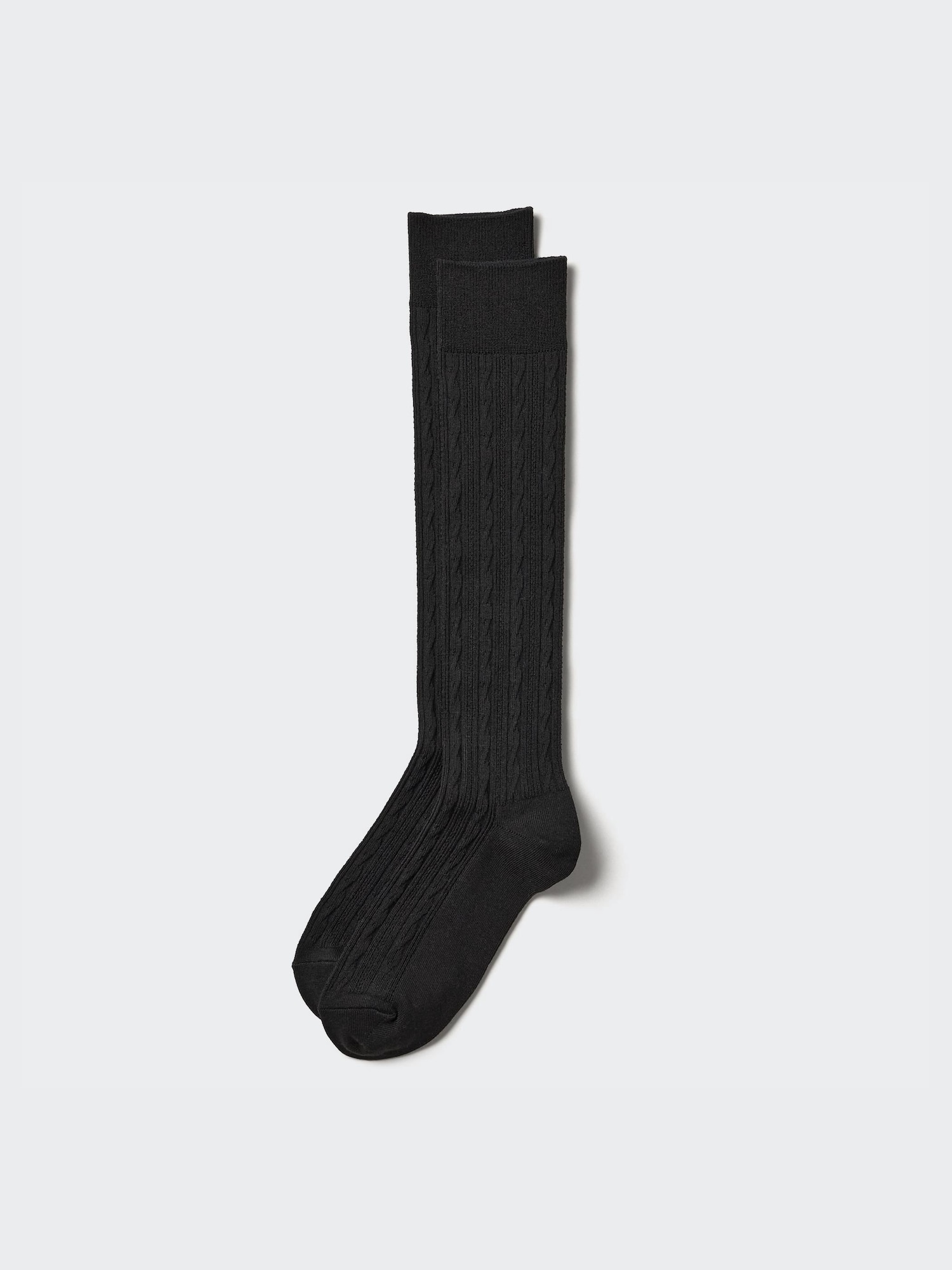 HEATTECH носки высокие косичка — UNIQLO