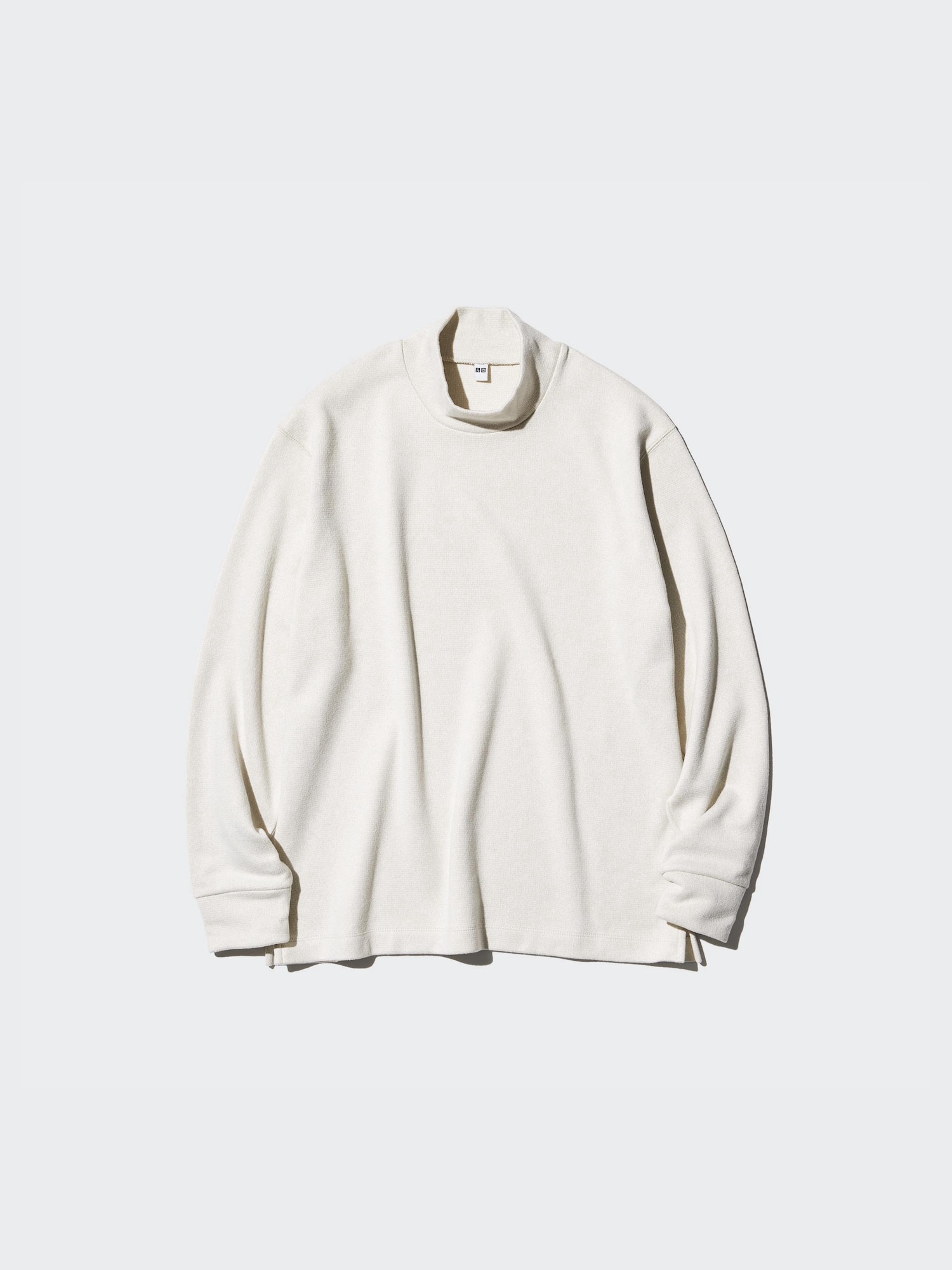 Флисовая трикотажная футболка с воротником-стойкой — UNIQLO