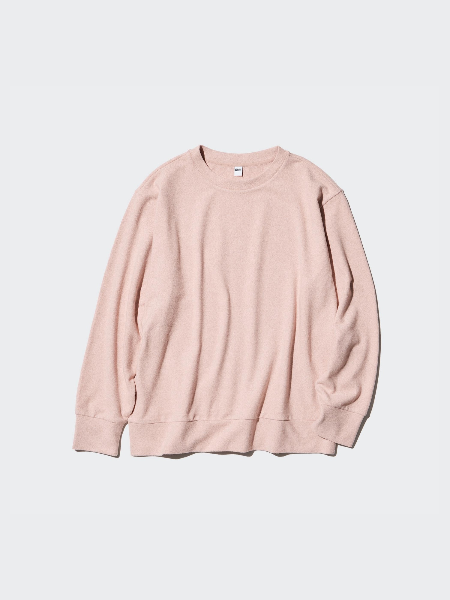 Флисовая трикотажная футболка с круглым вырезом — UNIQLO