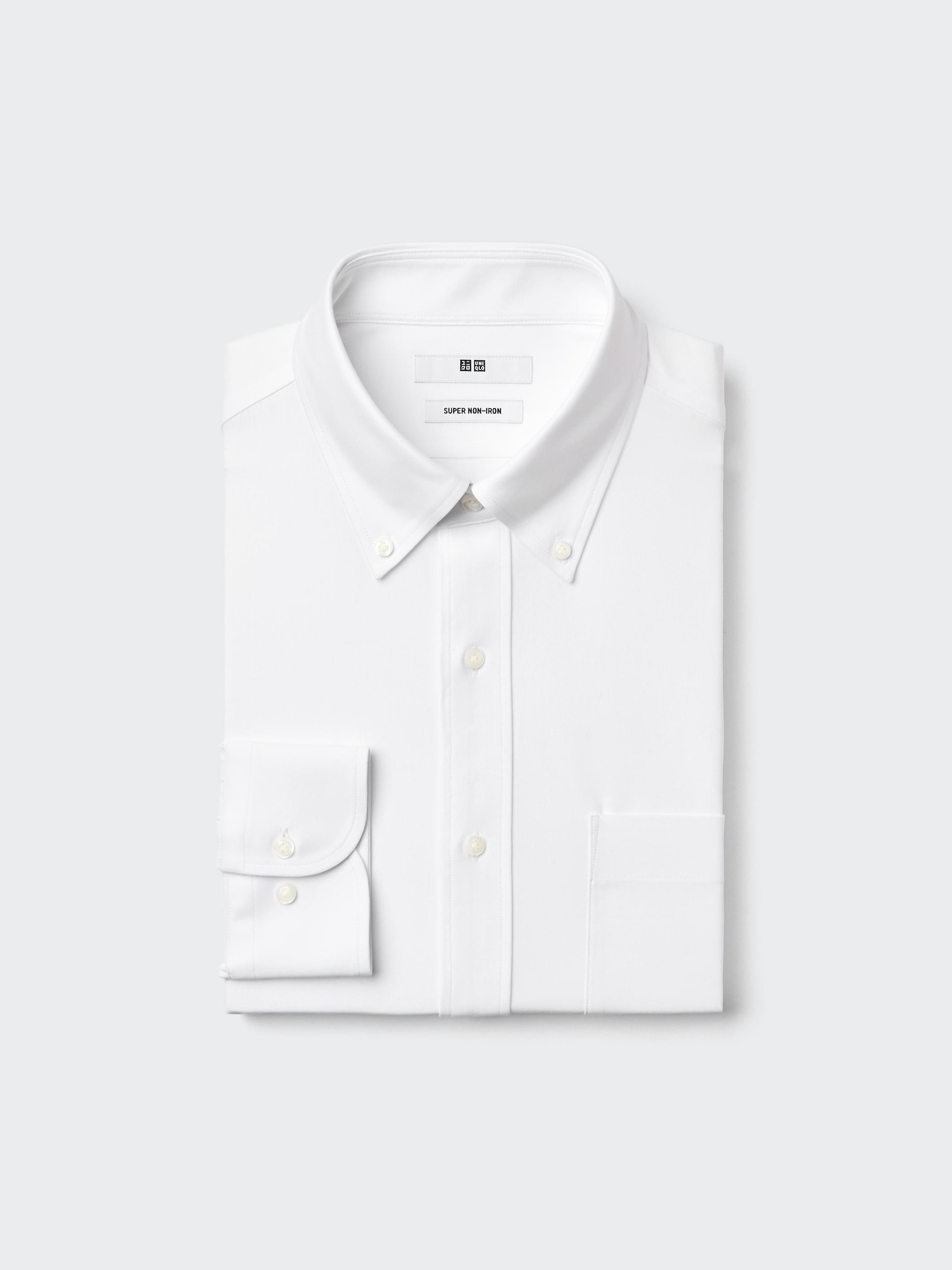 Супер неглаженая стрейч-рубашка/воротник — UNIQLO