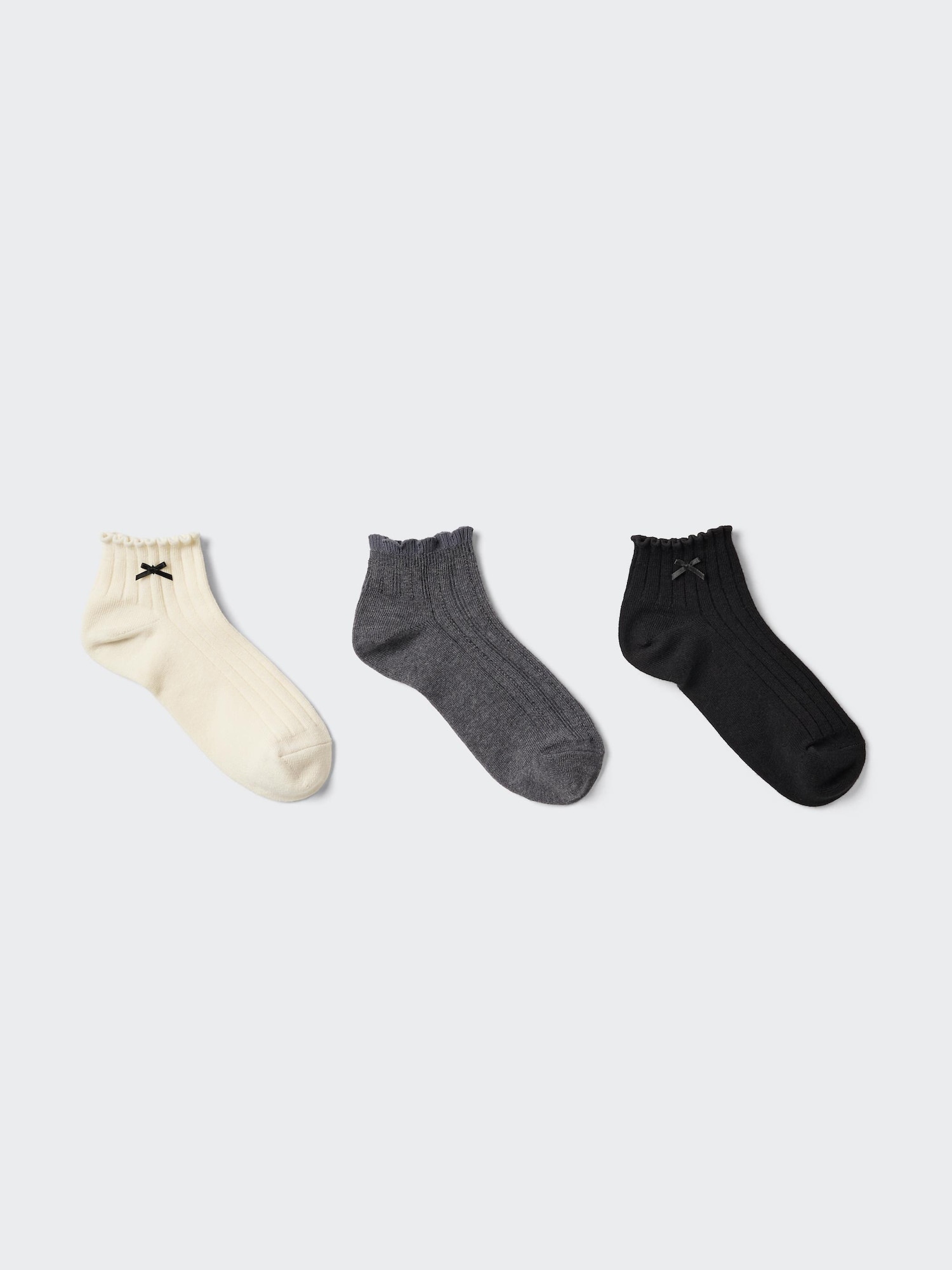 Girls короткие носки (3 пары) — UNIQLO