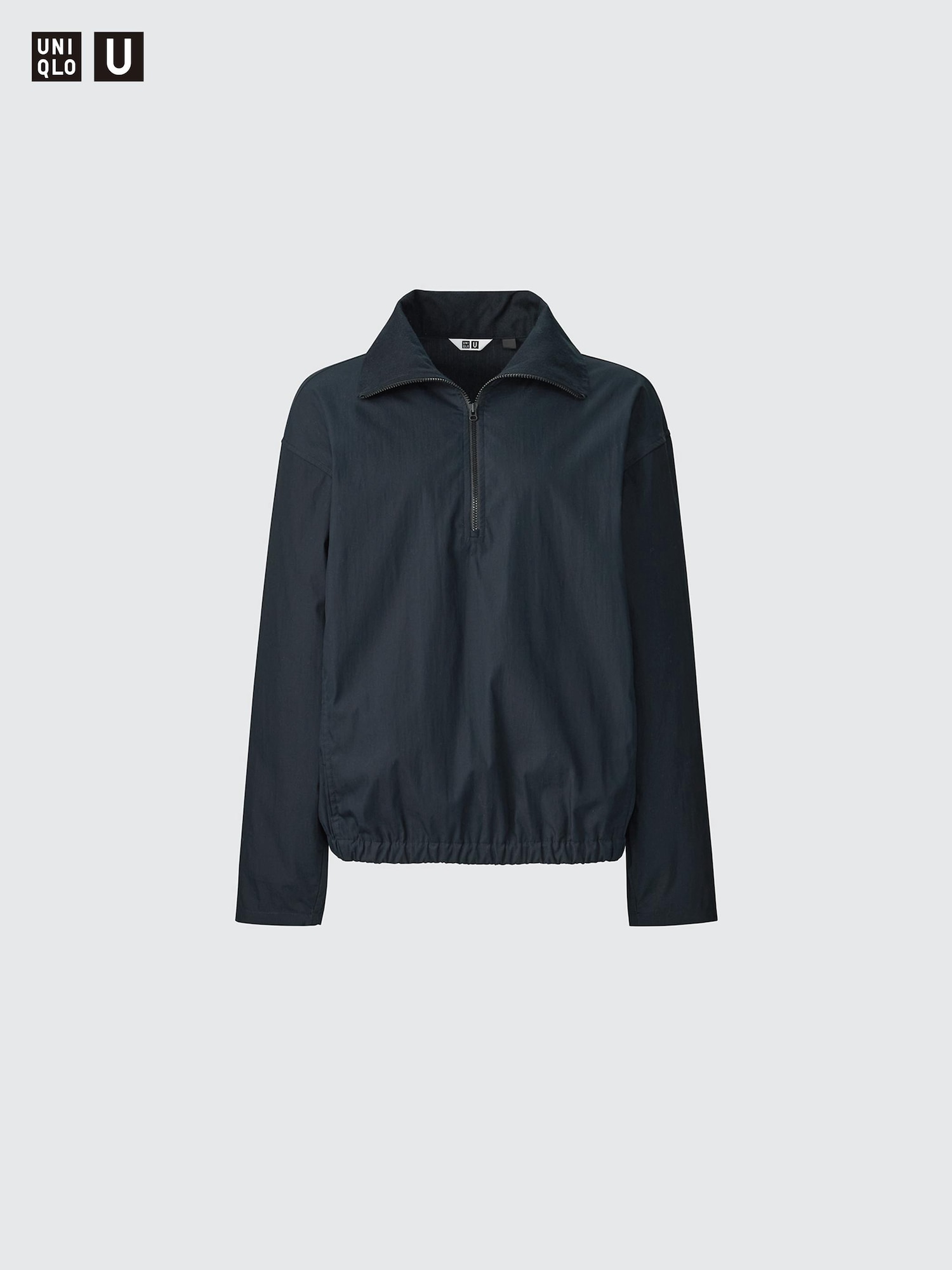 Блузка из хлопка на молнии-полузастёжке — UNIQLO