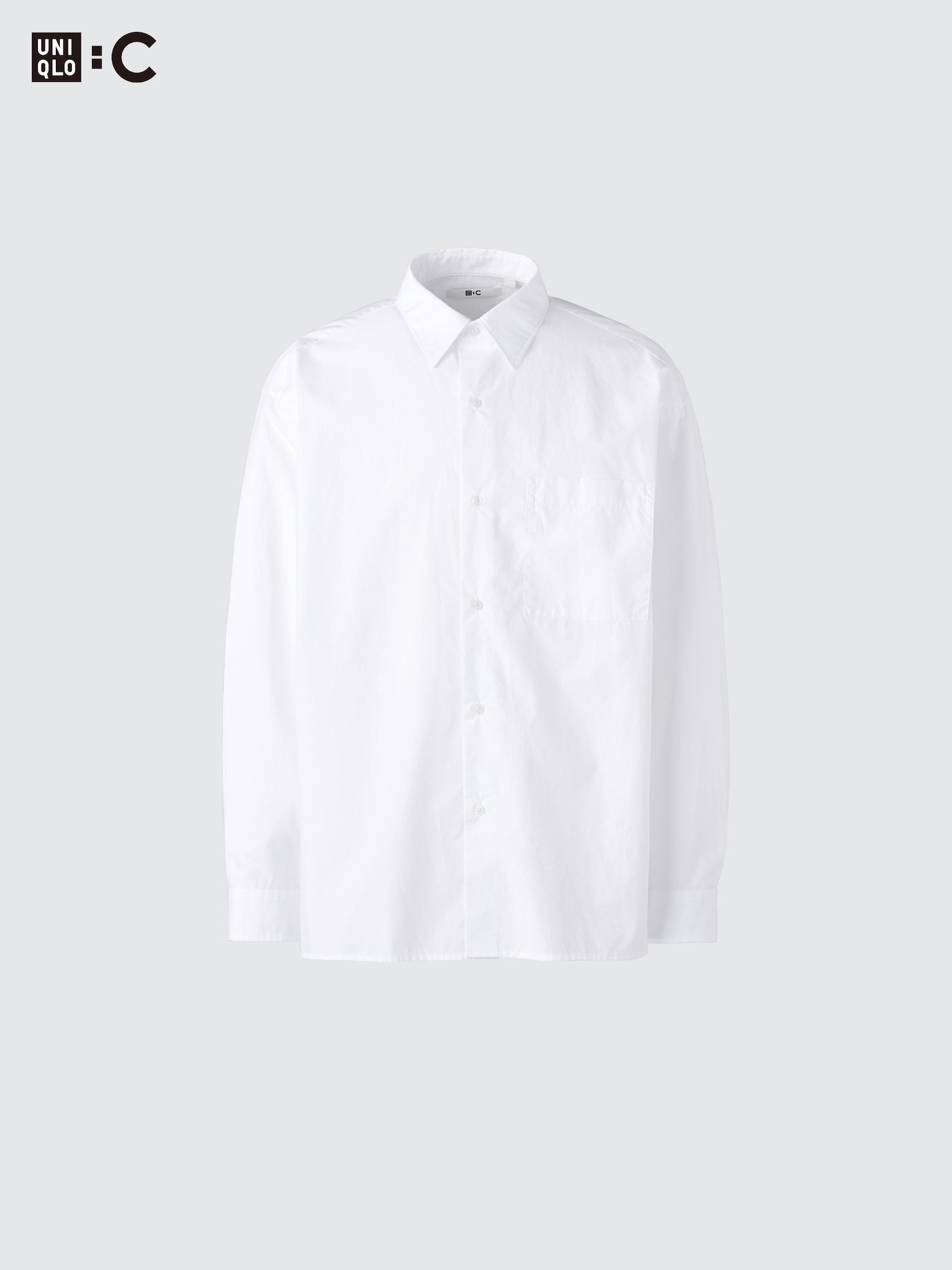 Рубашка из поплина оверсайз — UNIQLO