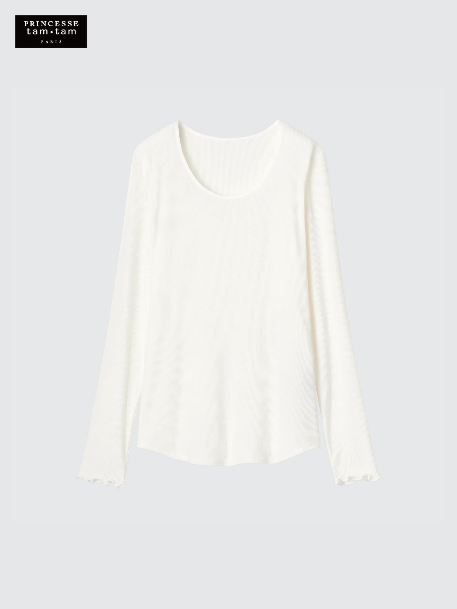 HEATTECH Extra Warm термобельё в рубчик с круглым вырезом с добавлением кашемира — UNIQLO