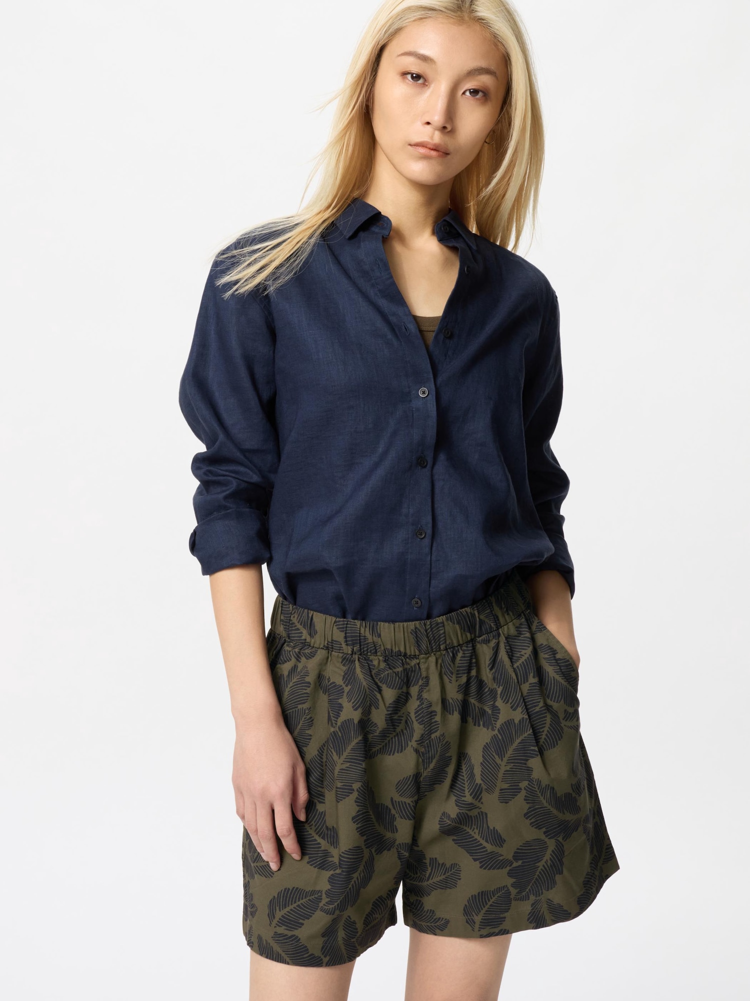 Хлопковые шорты свободного кроя — UNIQLO