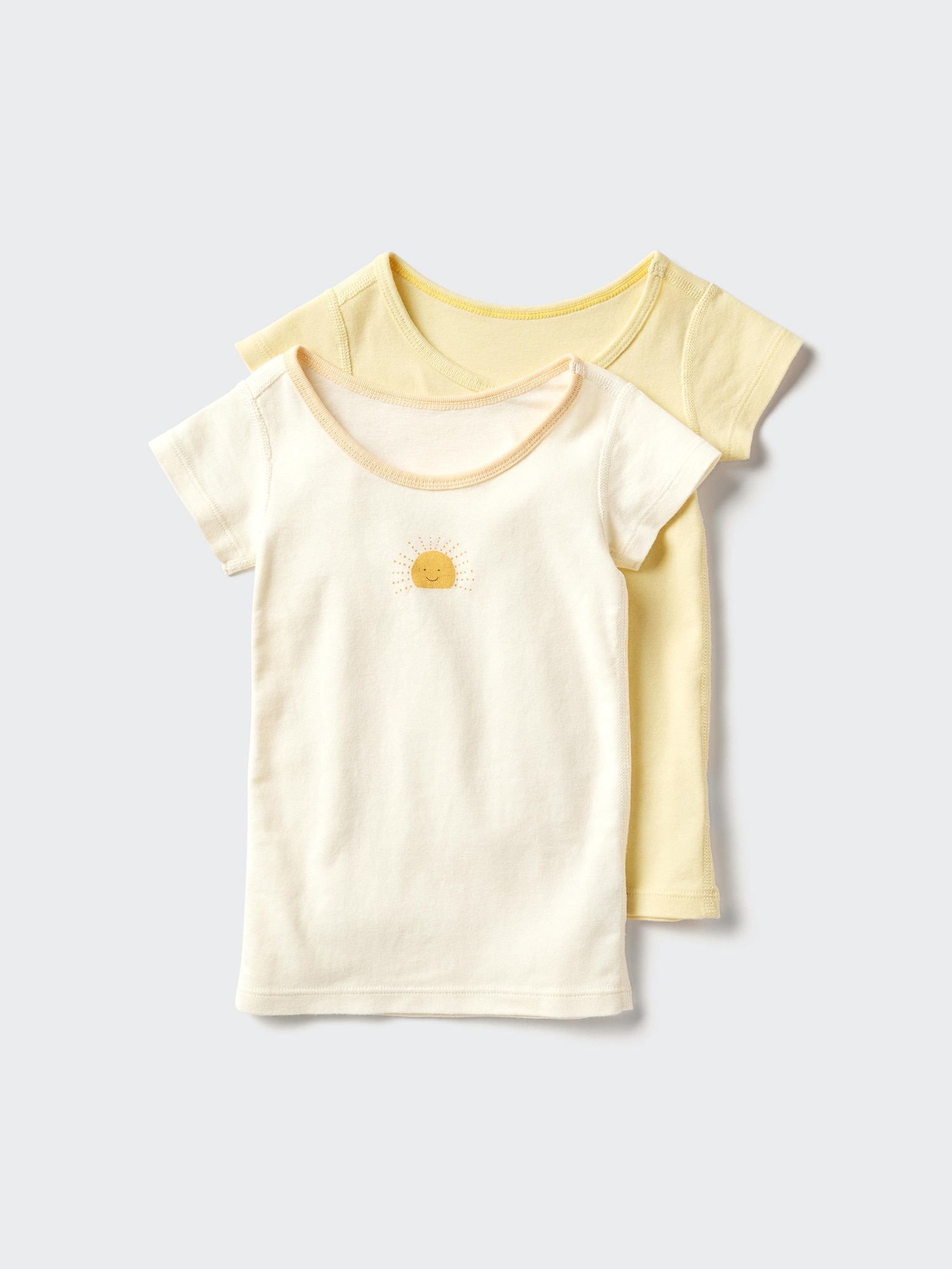 Хлопковая трикотажная футболка-бельё, 2 шт. — UNIQLO