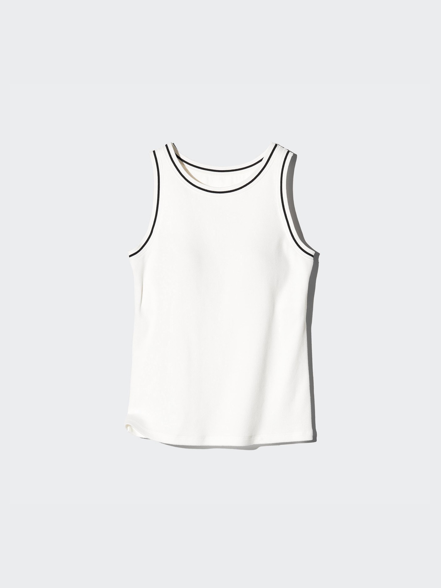 Бра-топ из рубчатого трикотажа с американской проймой — UNIQLO