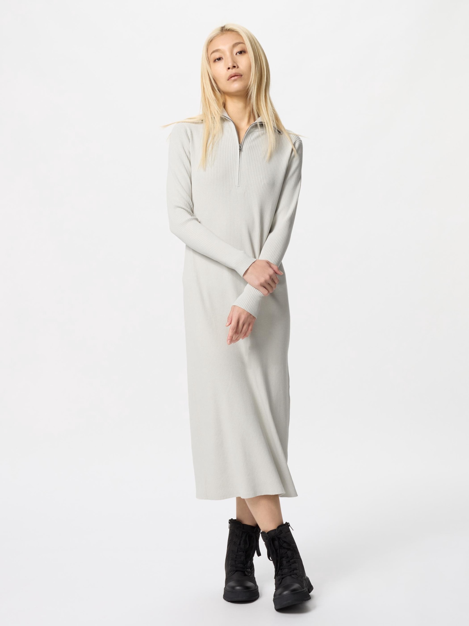 Трикотажное платье с полумолнией — UNIQLO