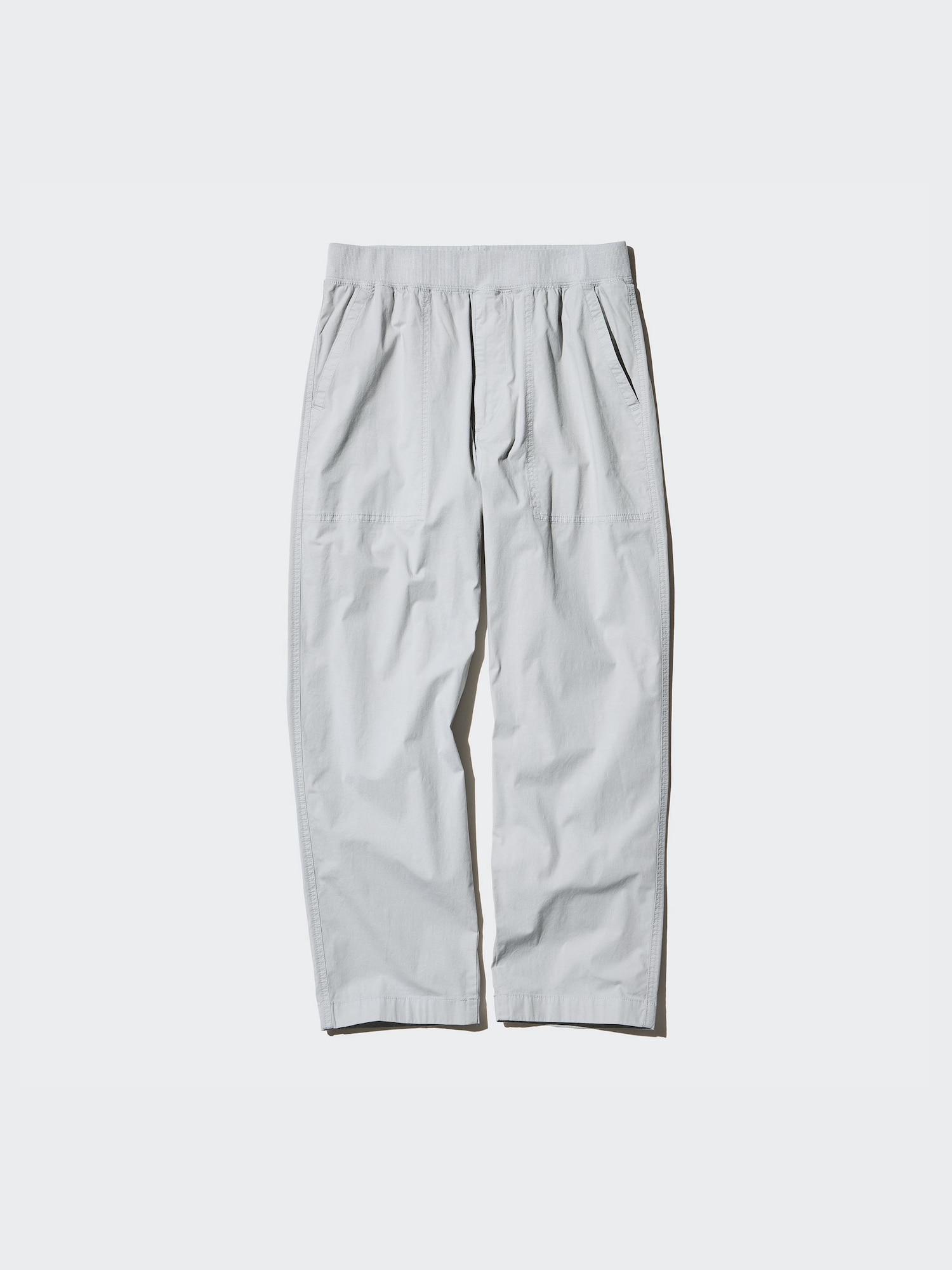 Свободные брюки с резинкой в рубчик — UNIQLO