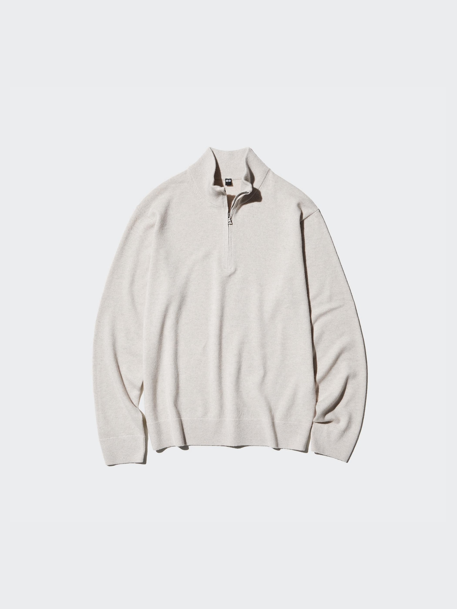 Кашемировый свитер с полумолнией — UNIQLO