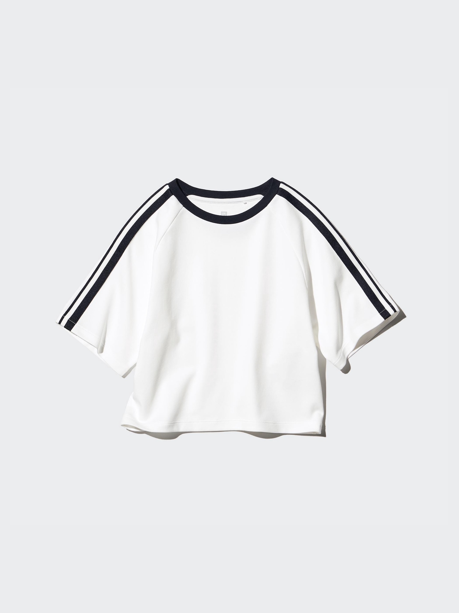 Girls AIRism хлопковая укороченная футболка — UNIQLO