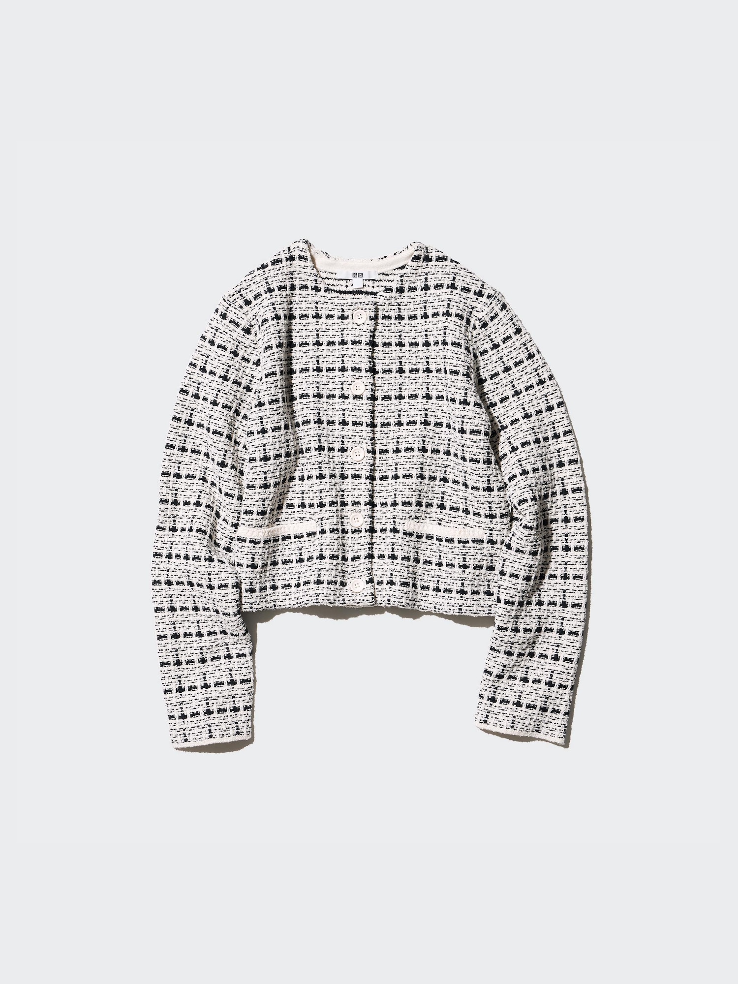 трикотажный жакет укороченный — UNIQLO