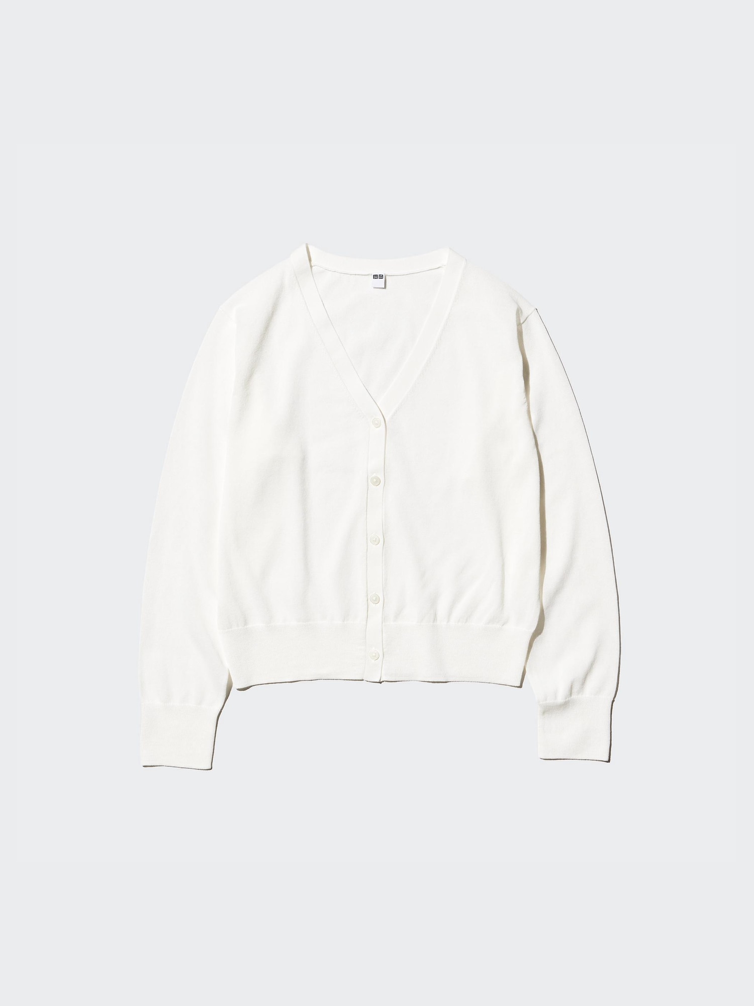Лёгкий кардиган с V-вырезом — UNIQLO